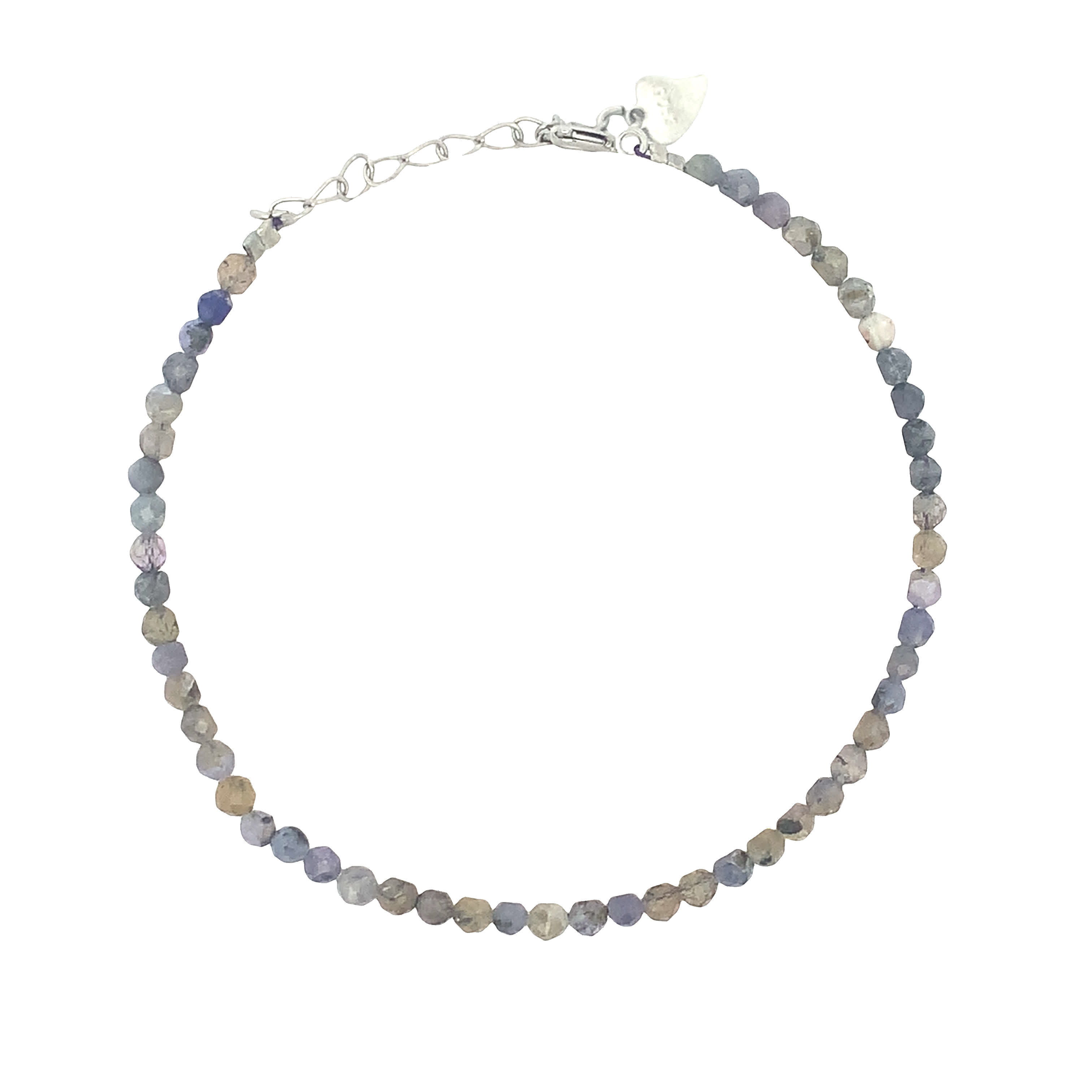 Delikatna bransoletka z koralików ze posrebrzanej stali