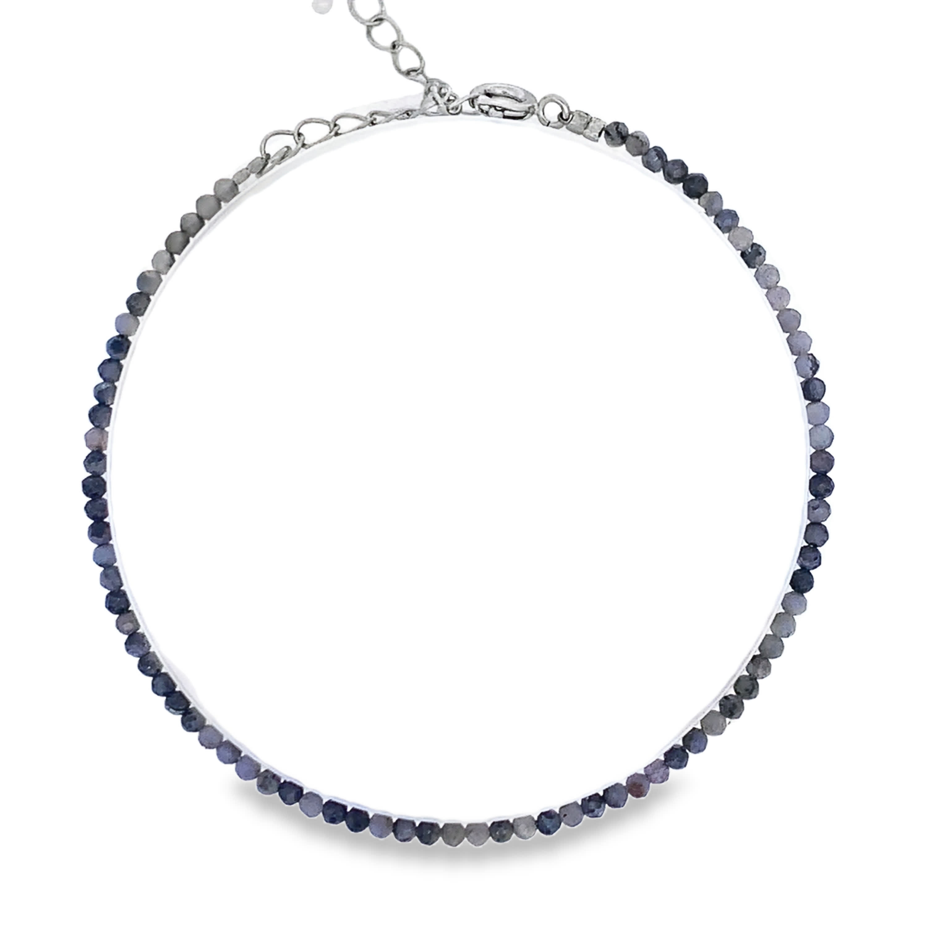 Bransoletka z koralików ze posrebrzanej stali