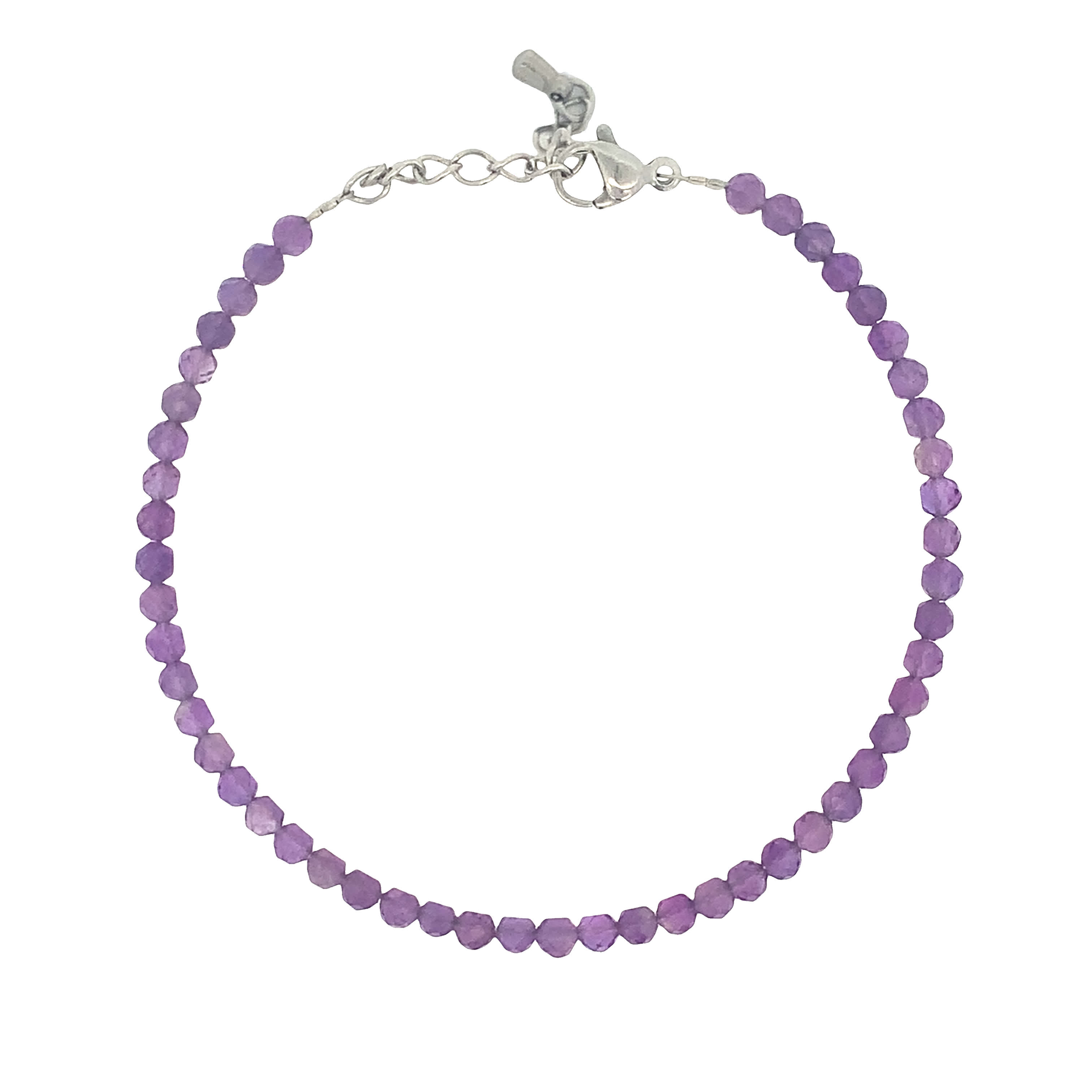 Bransoletka z koralików z ametystu w