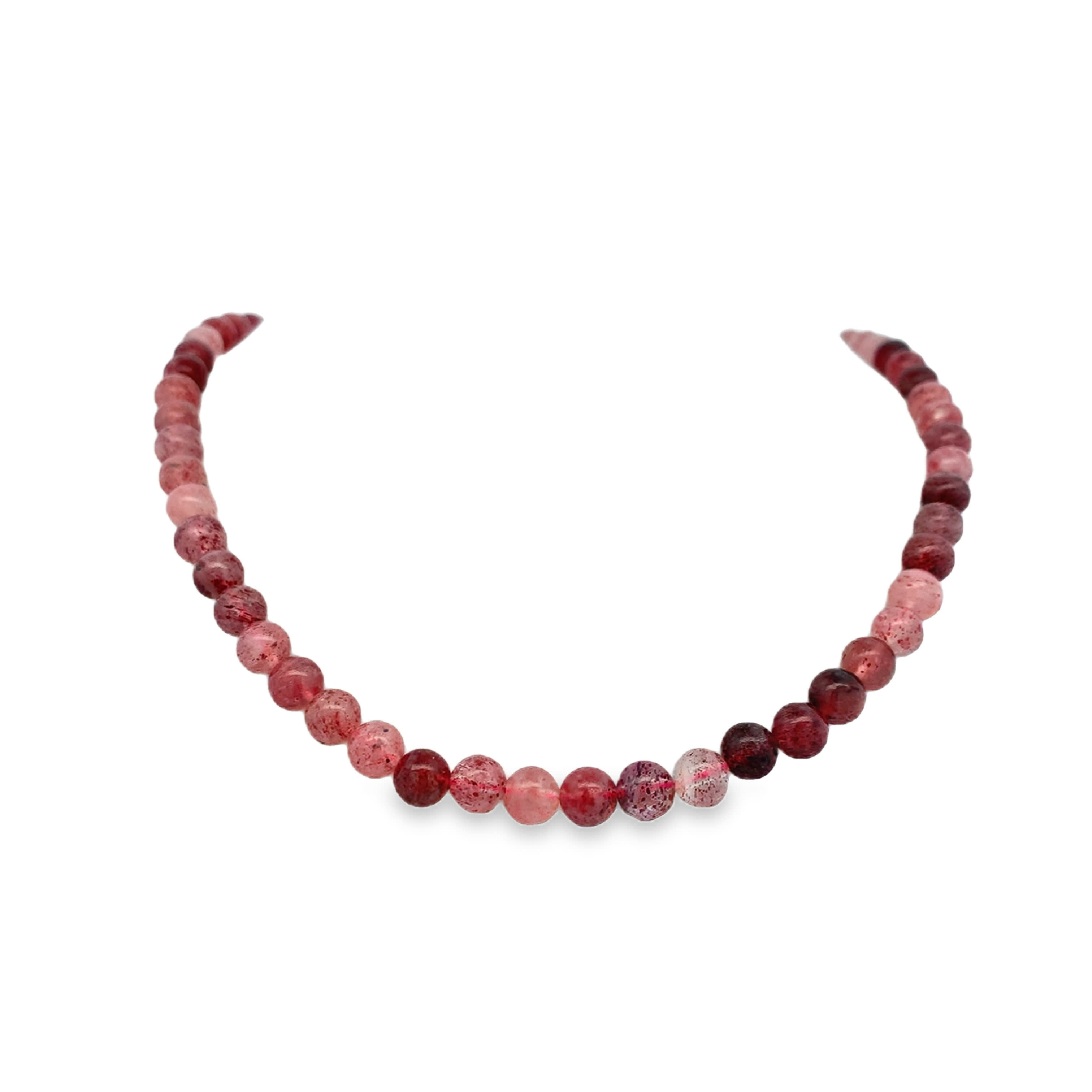 Naszyjnik koralikowy z kwarcem różowym: delikatne odcienie i subtelna elegancja