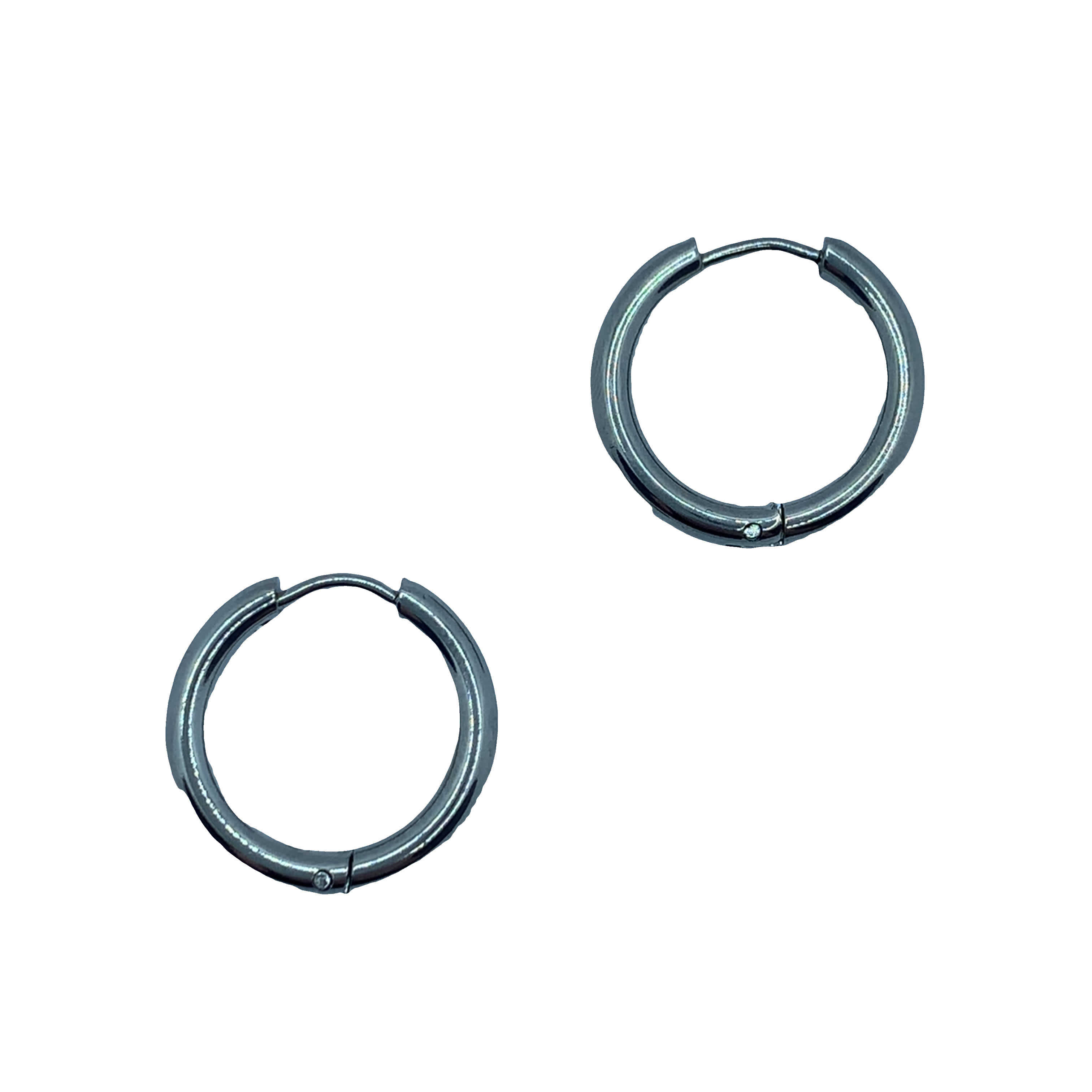 Eleganckie posrebrzane kolczyki koła