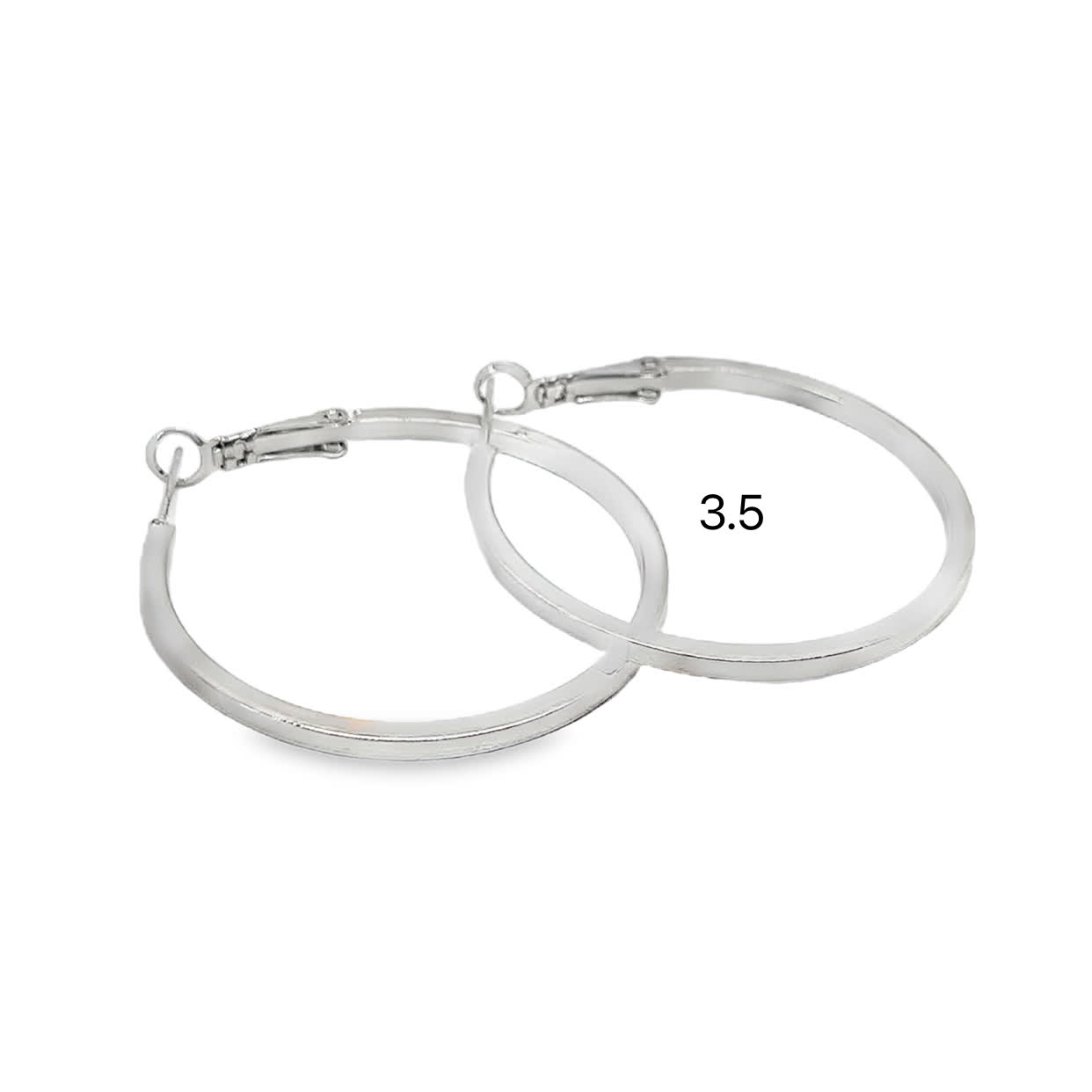 Eleganckie posrebrzane kolczyki koła