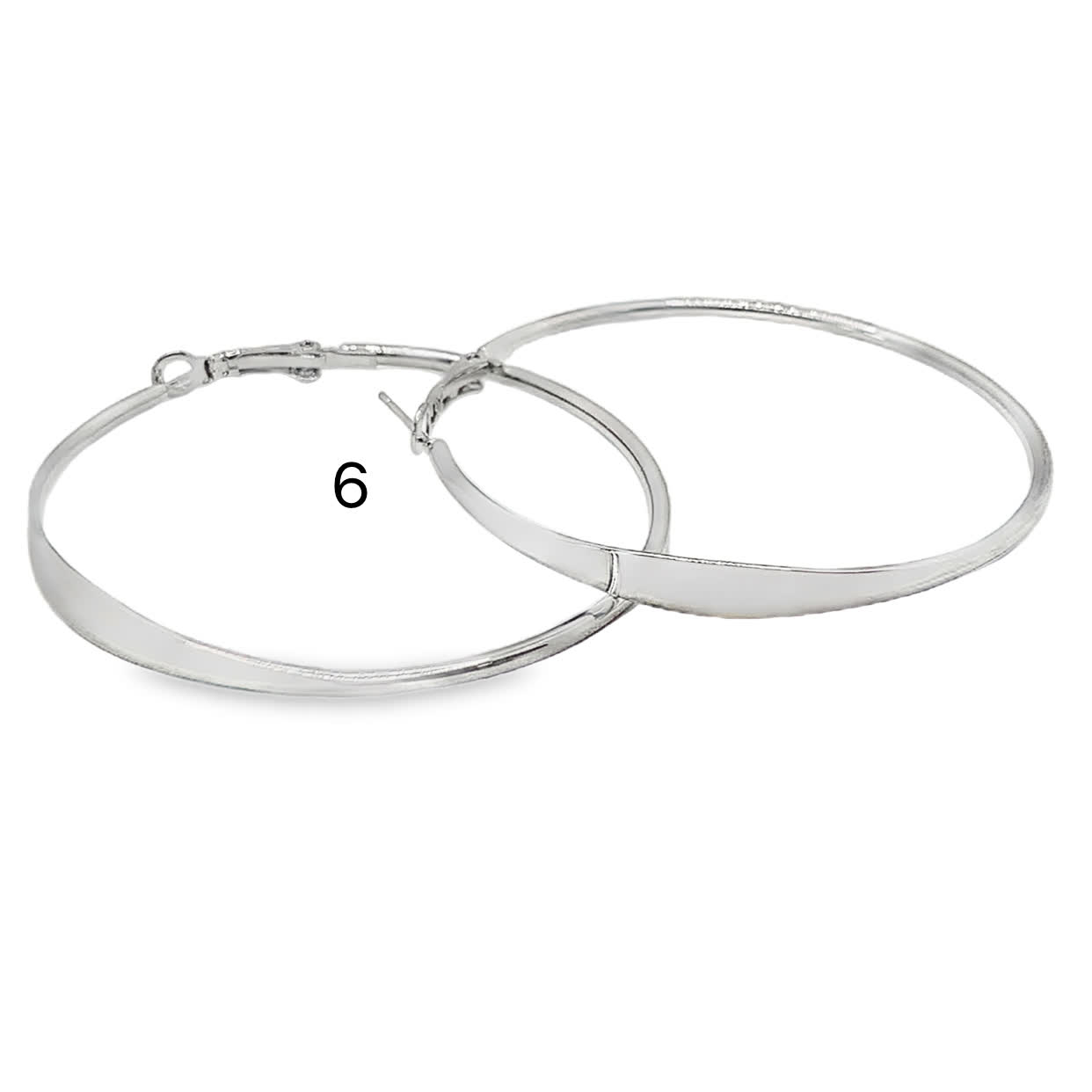 Eleganckie posrebrzane kolczyki koła – ponadczasowy styl