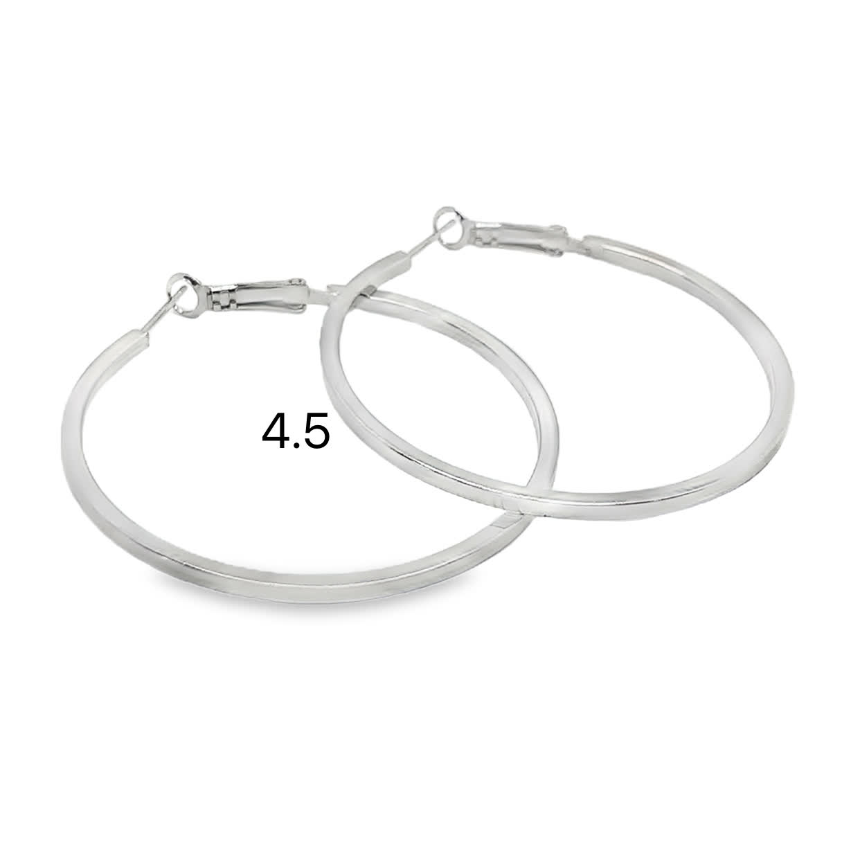 Eleganckie posrebrzane kolczyki koła: nowoczesny, minimalistyczny styl