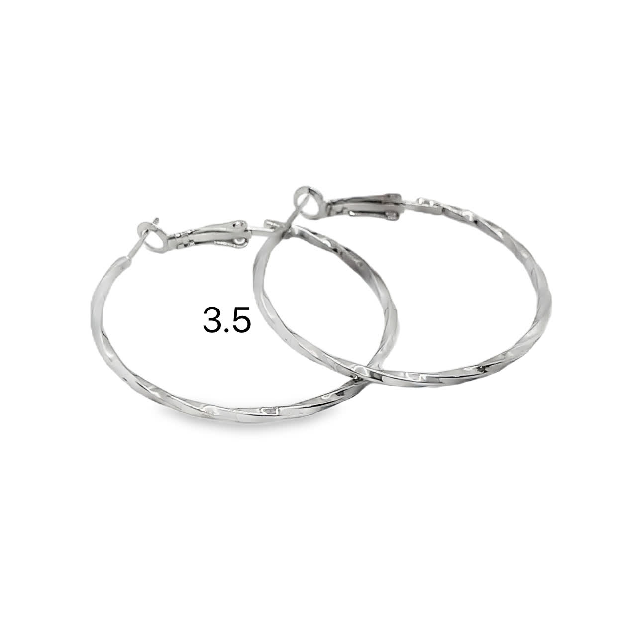 Eleganckie posrebrzane kolczyki koła – styl minimalistyczny