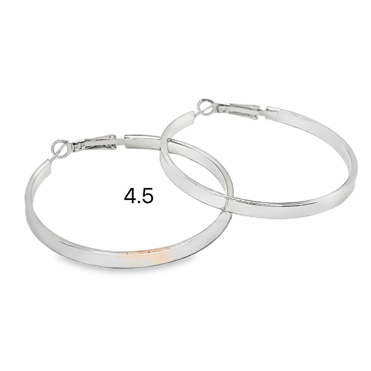 Klasyczne posrebrzane kolczyki koła – minimalistyczny szyk