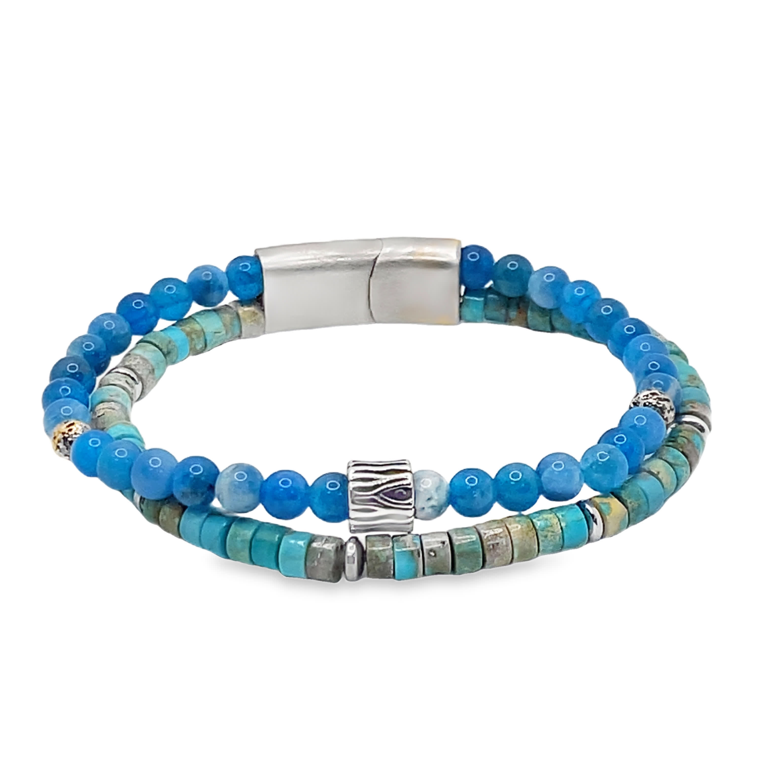 Zestaw ręcznie robionych bransoletek z koralików