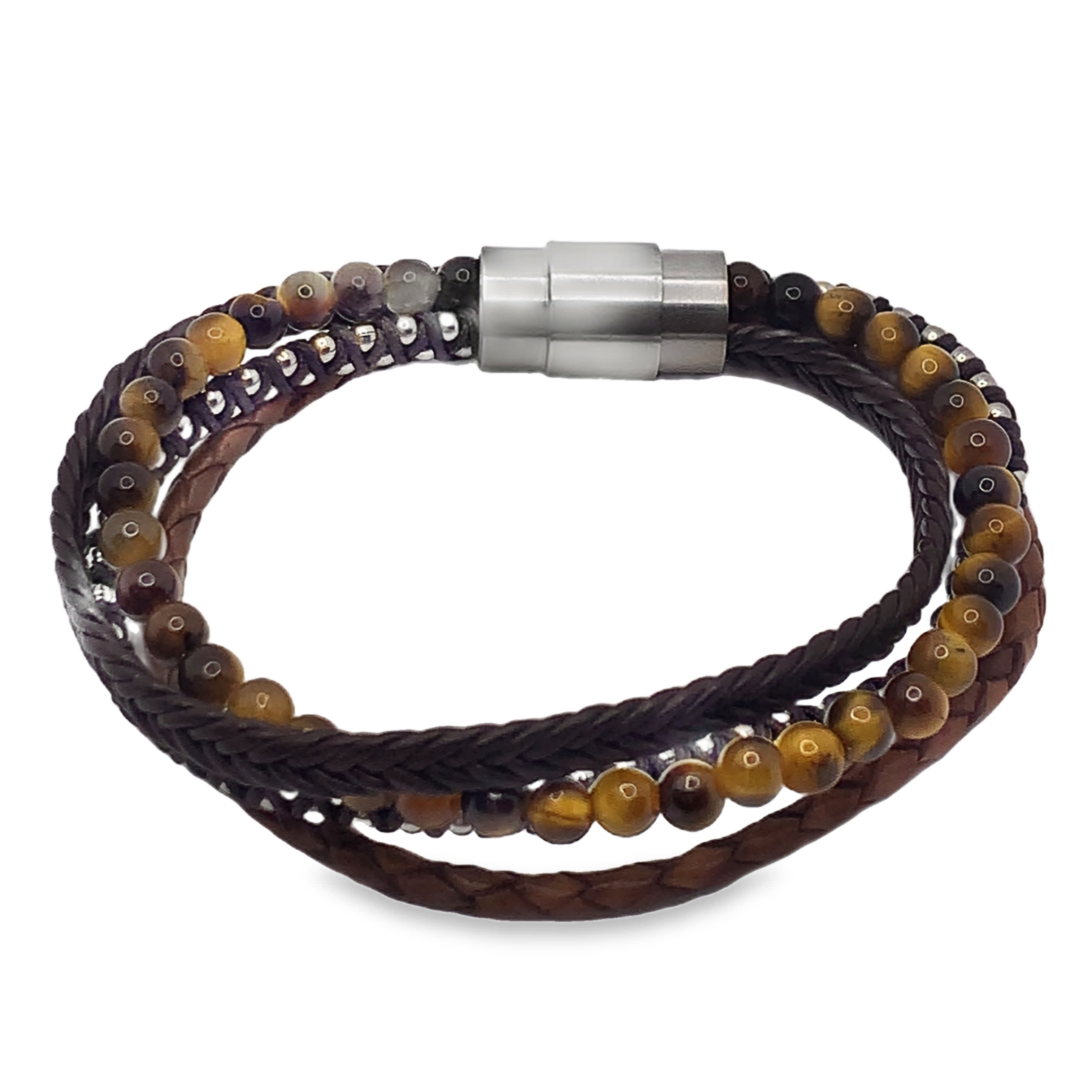 Ręcznie wykonana bransoletka z koralików z żółto-pomarańczowego agatu