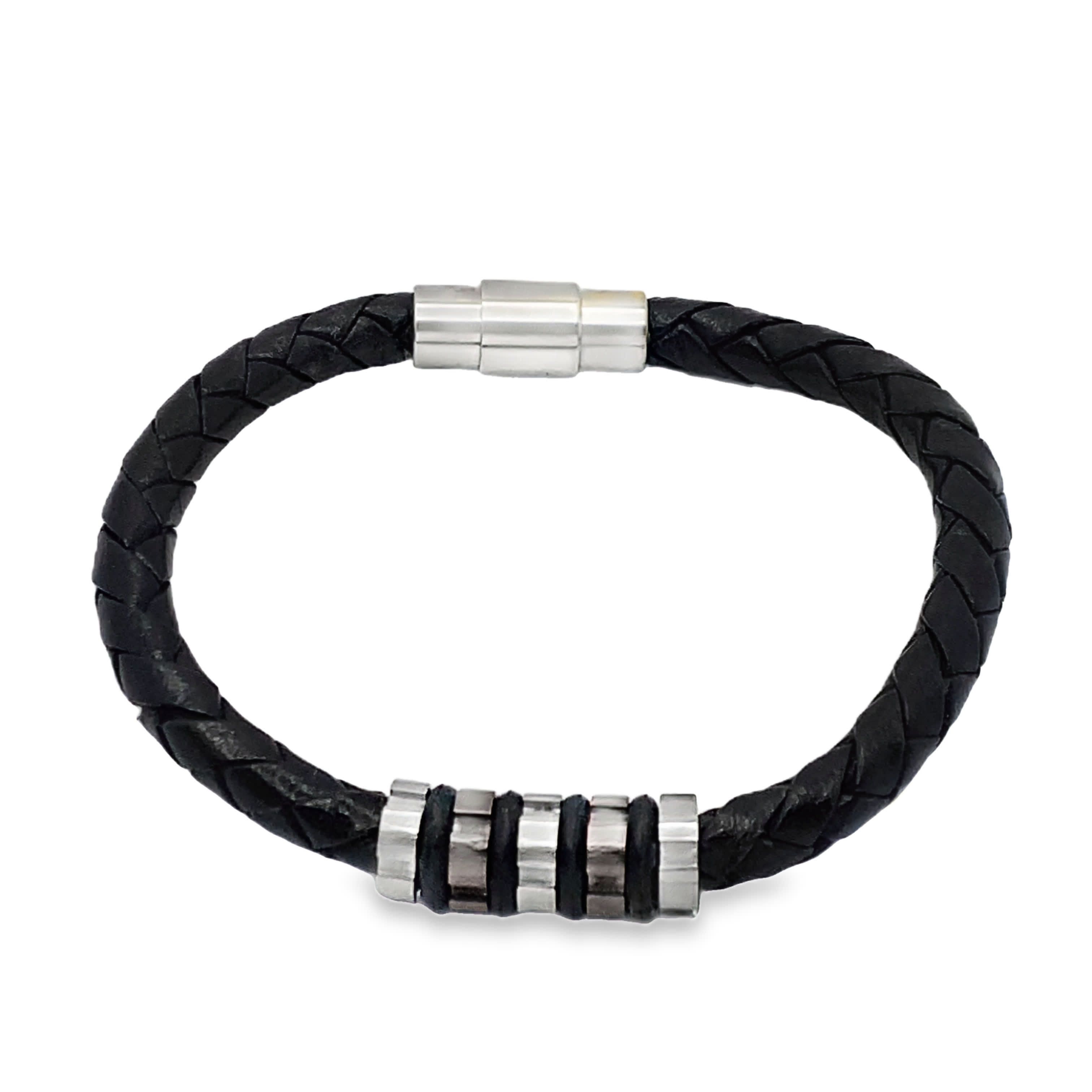 Czarna pleciona bransoletka: współczesny dodatek na nadgarstek bez metalu