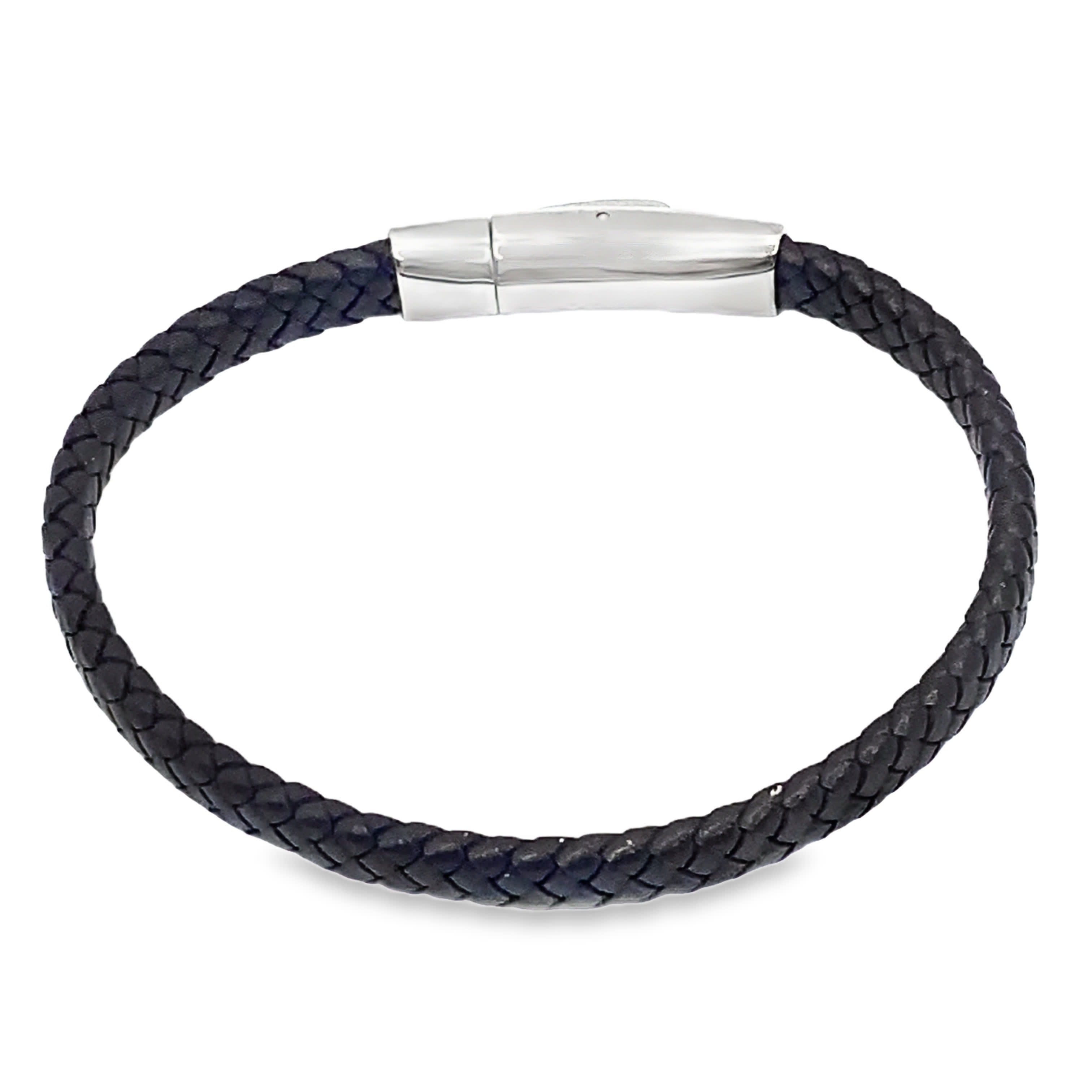 Bransoletka pleciona z łańcuszka bez metalu