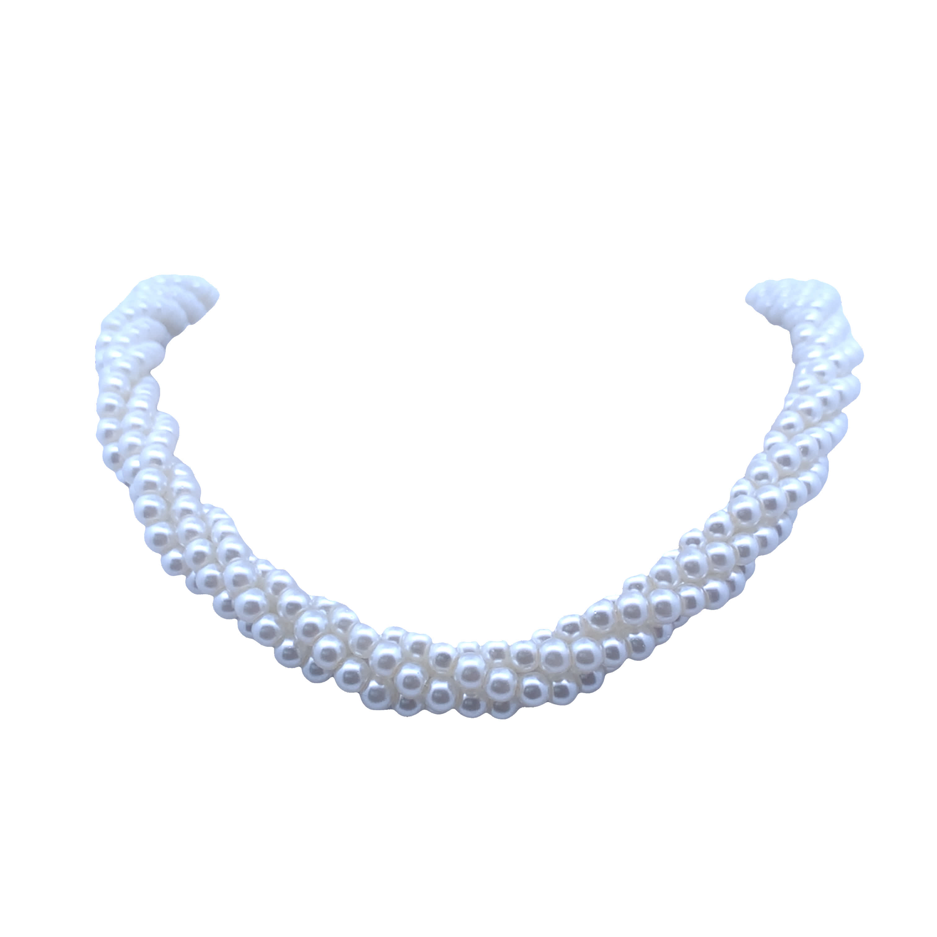 Elegancki naszyjnik z perłowymi okrągłymi koralikami