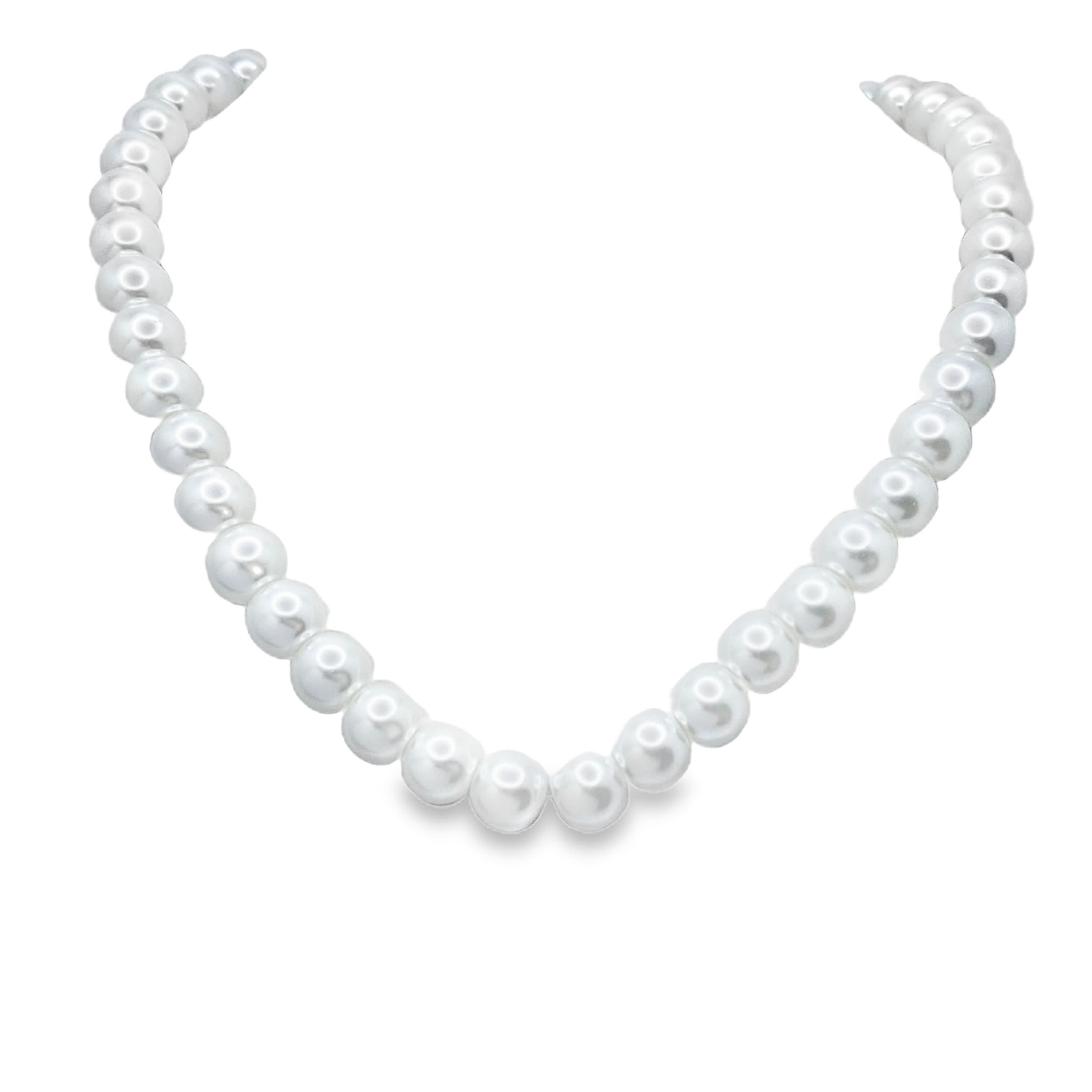 Klasyczny okrągły naszyjnik z pereł