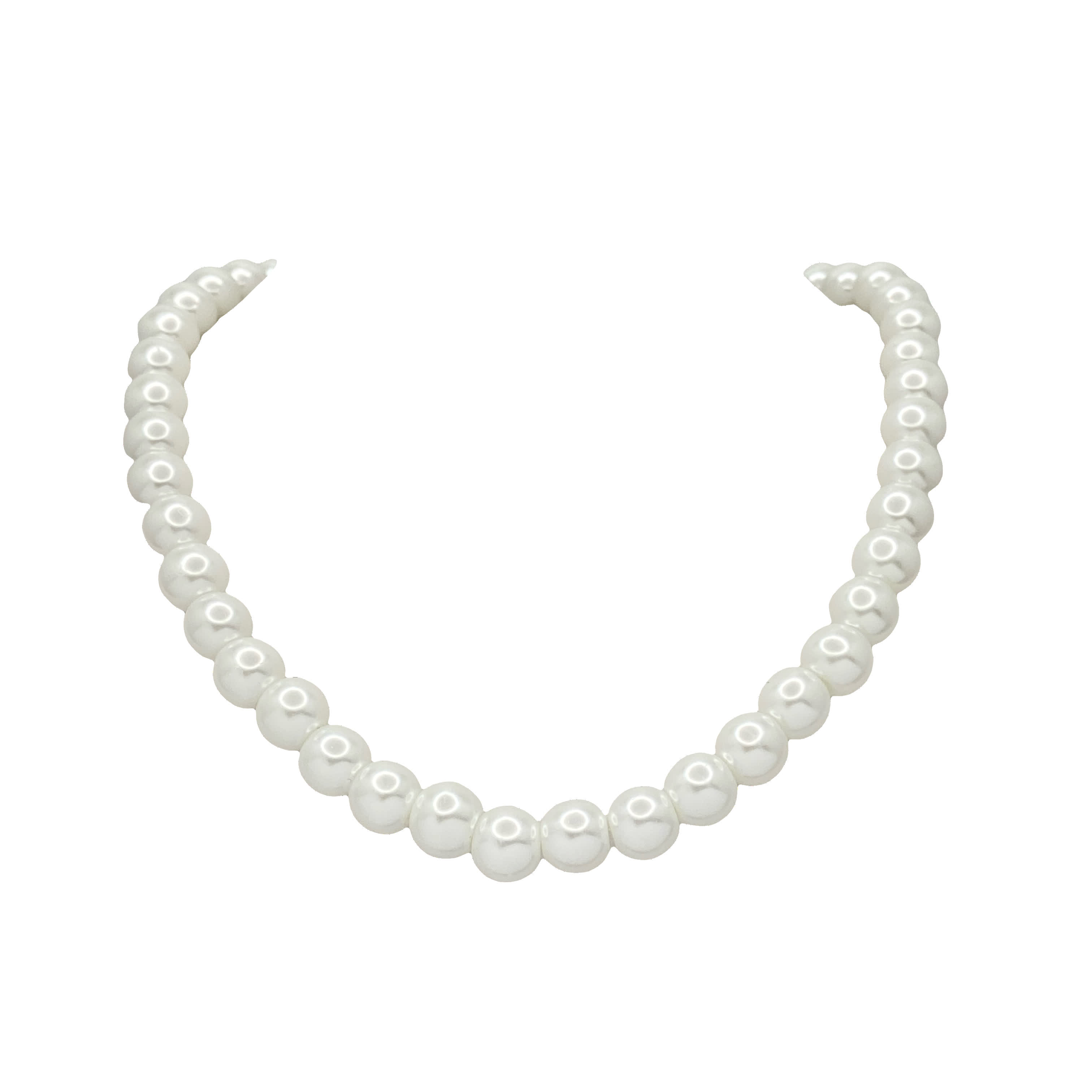 Klasyczny okrągły naszyjnik z pereł