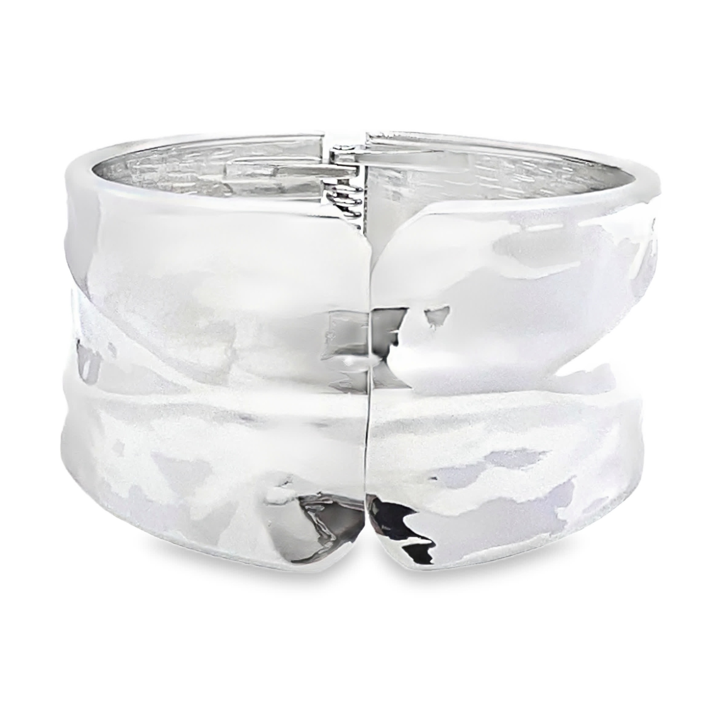Elegancka srebrna bransoletka typu bangle – styl nowoczesny