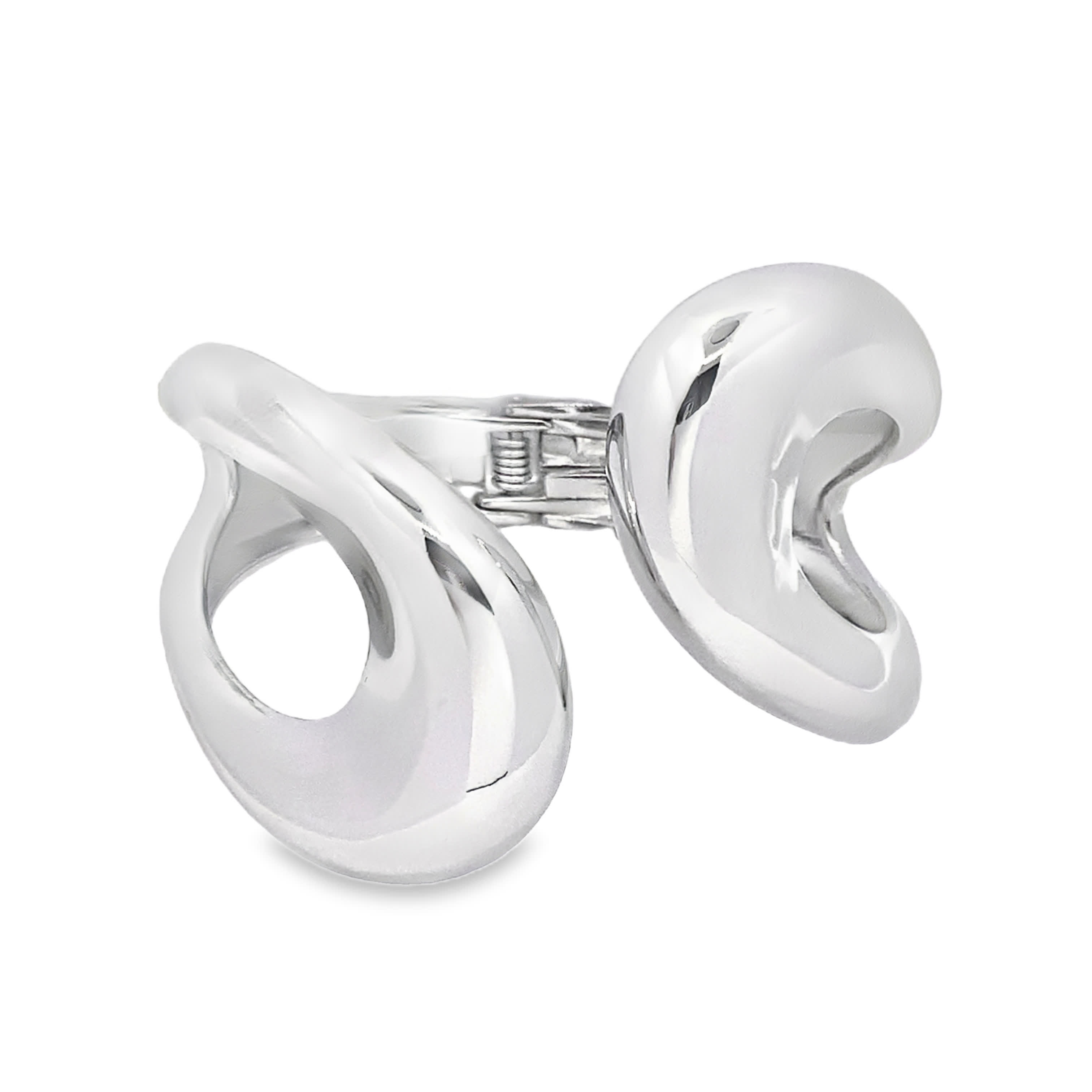 Bransoletka z zawiasami ze srebra próby 925 z wykończeniem z białego złota