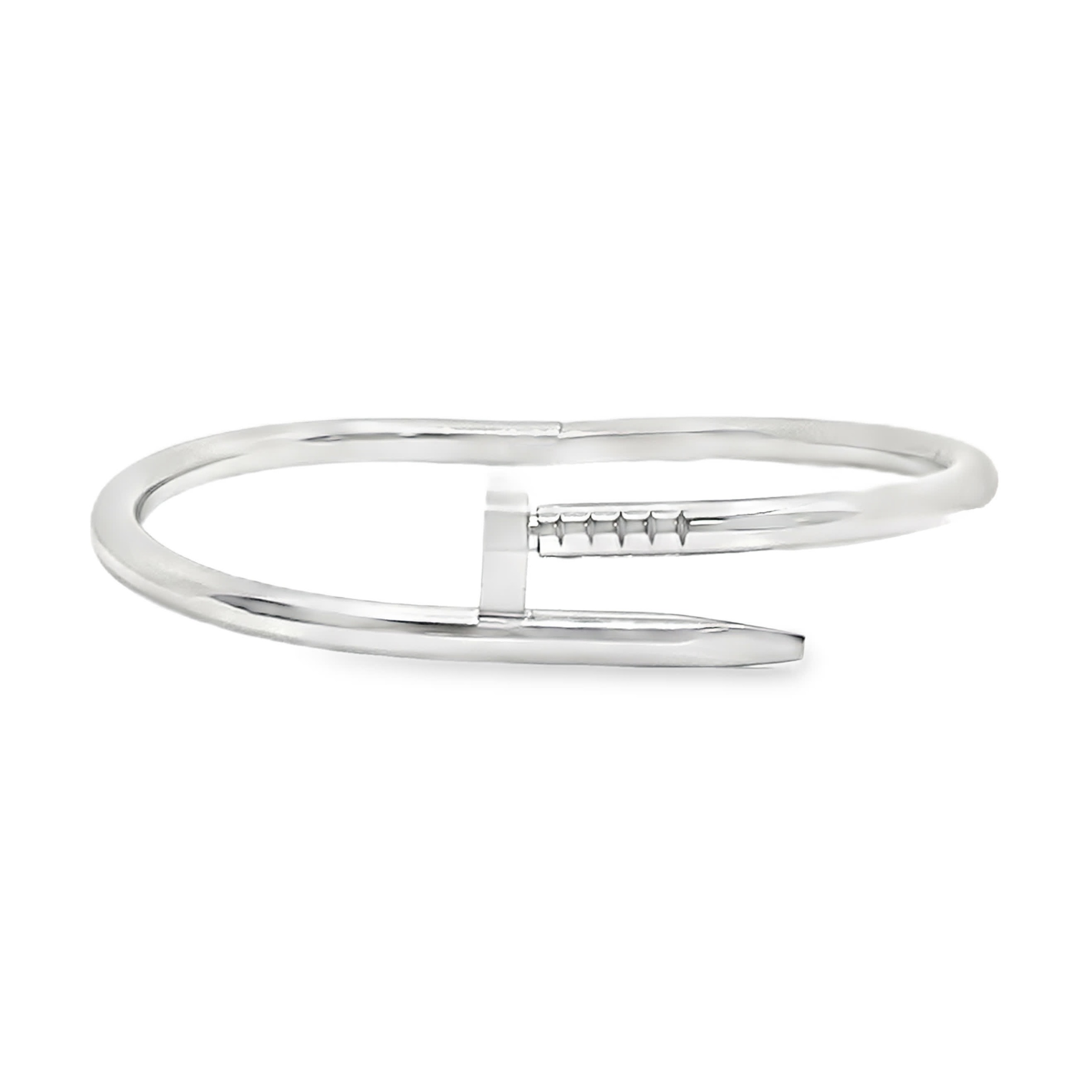 Bransoletka Bangle w kolorze srebra w odcieniu białego złota