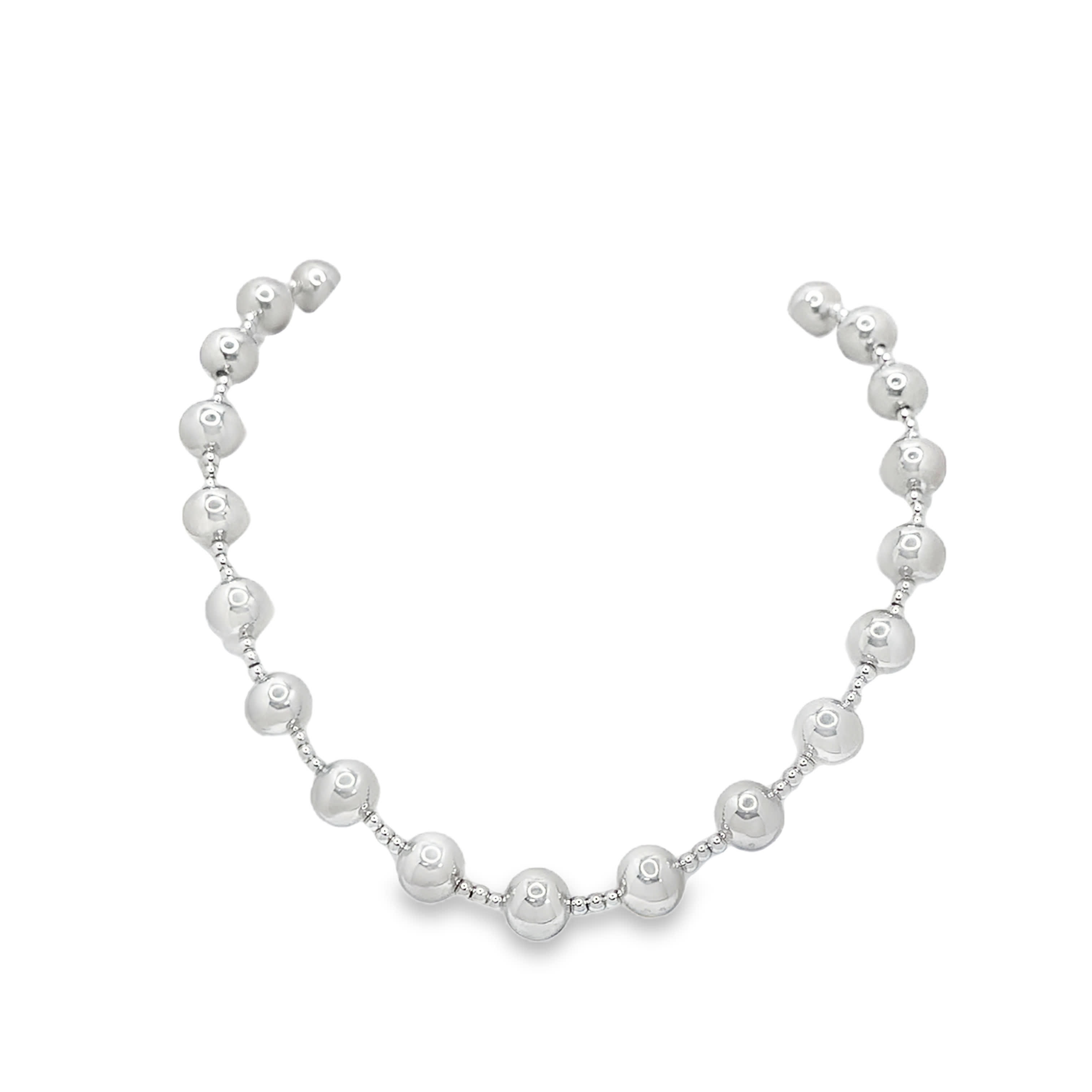 Elegancki metalowy perłowy naszyjnik