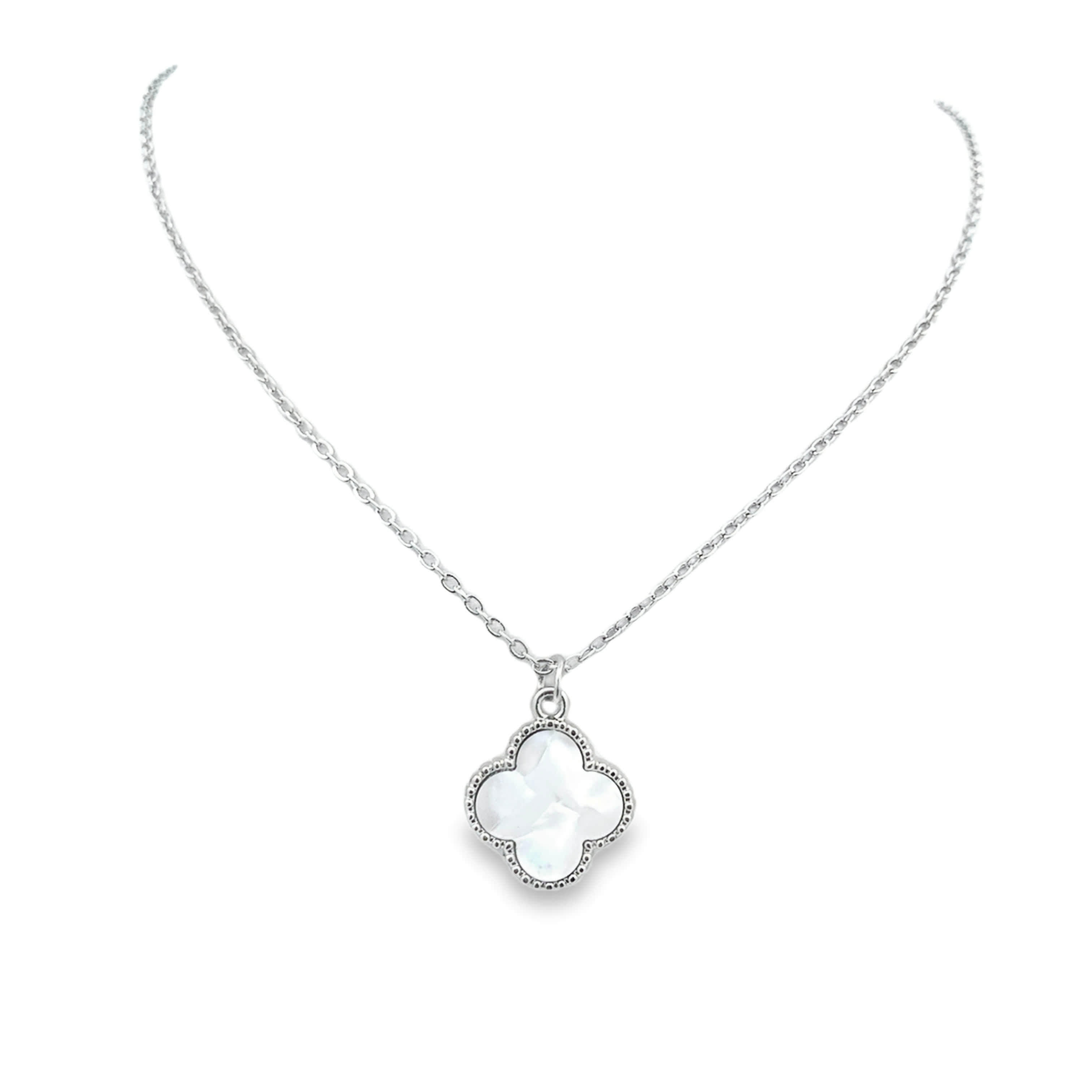 Baroque Carved Pearl Pendant in White Gold