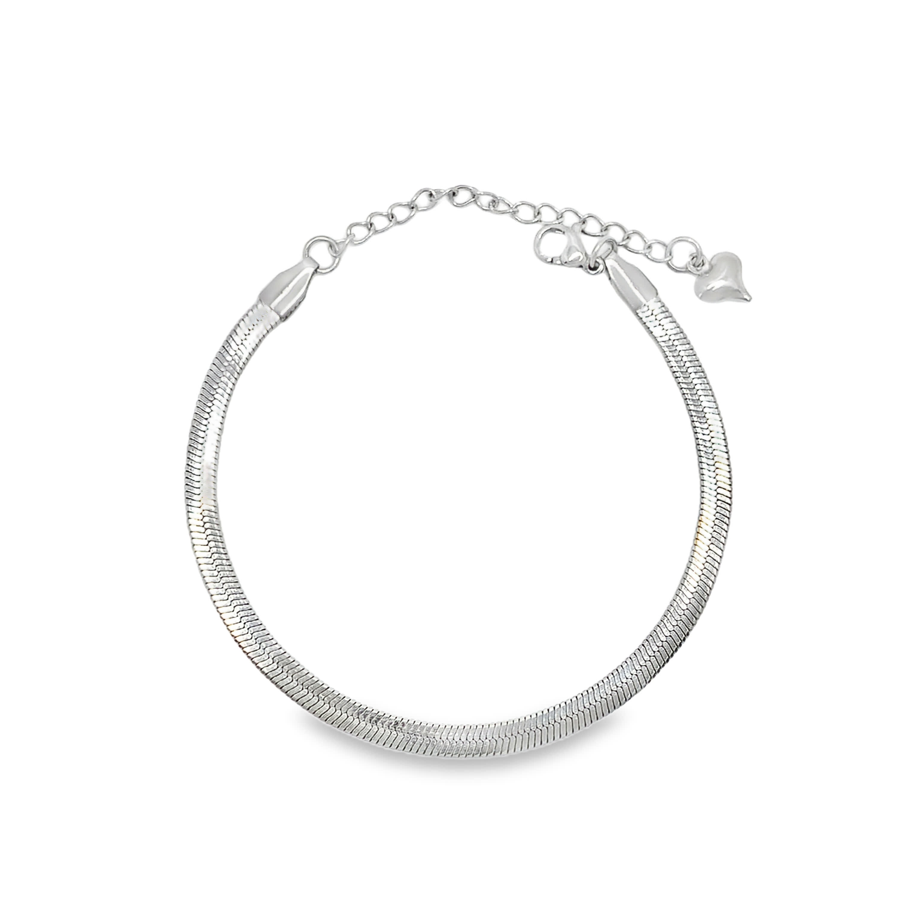 Elegancka posrebrzana bransoletka