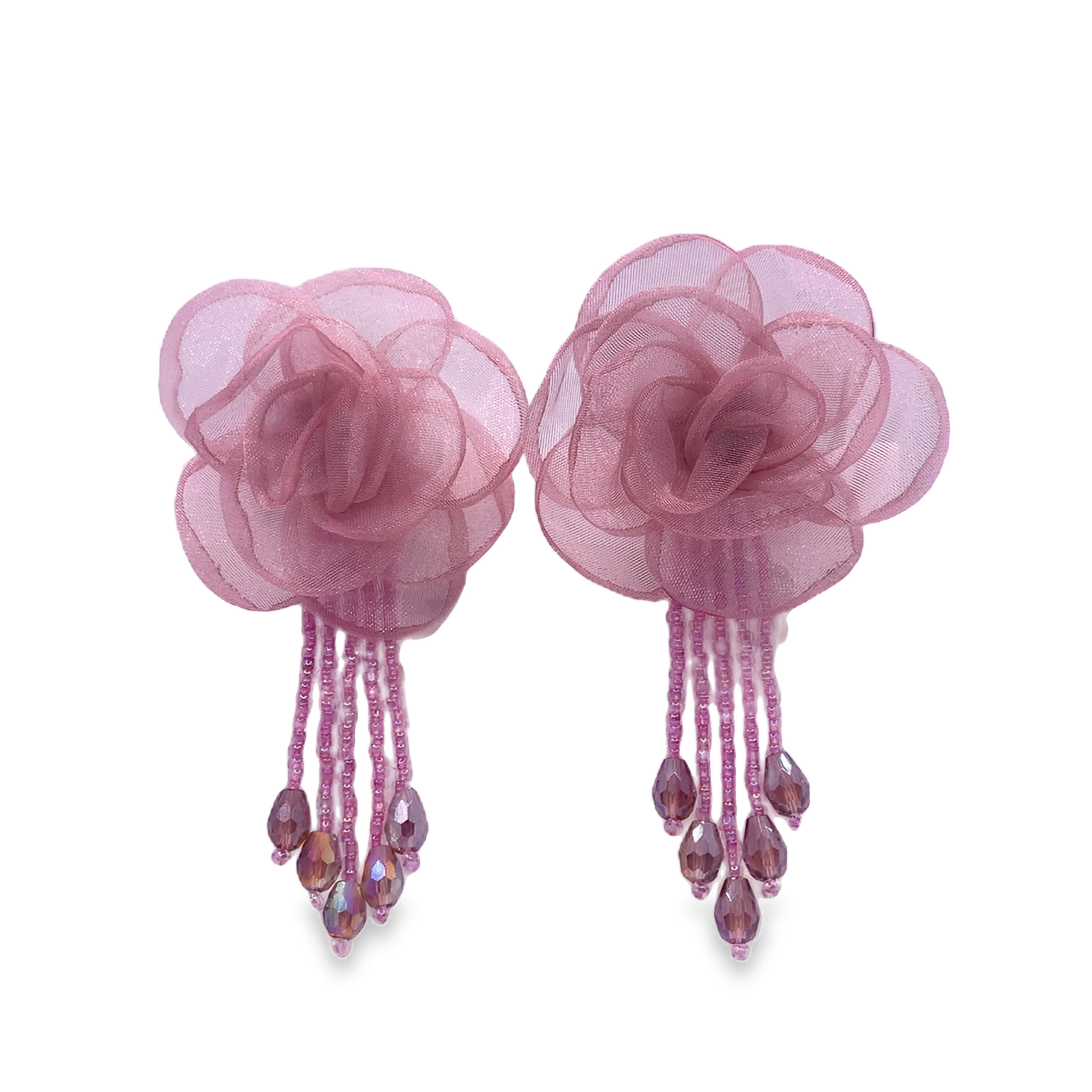 Kolczyki wiszące inspirowane kwiatami