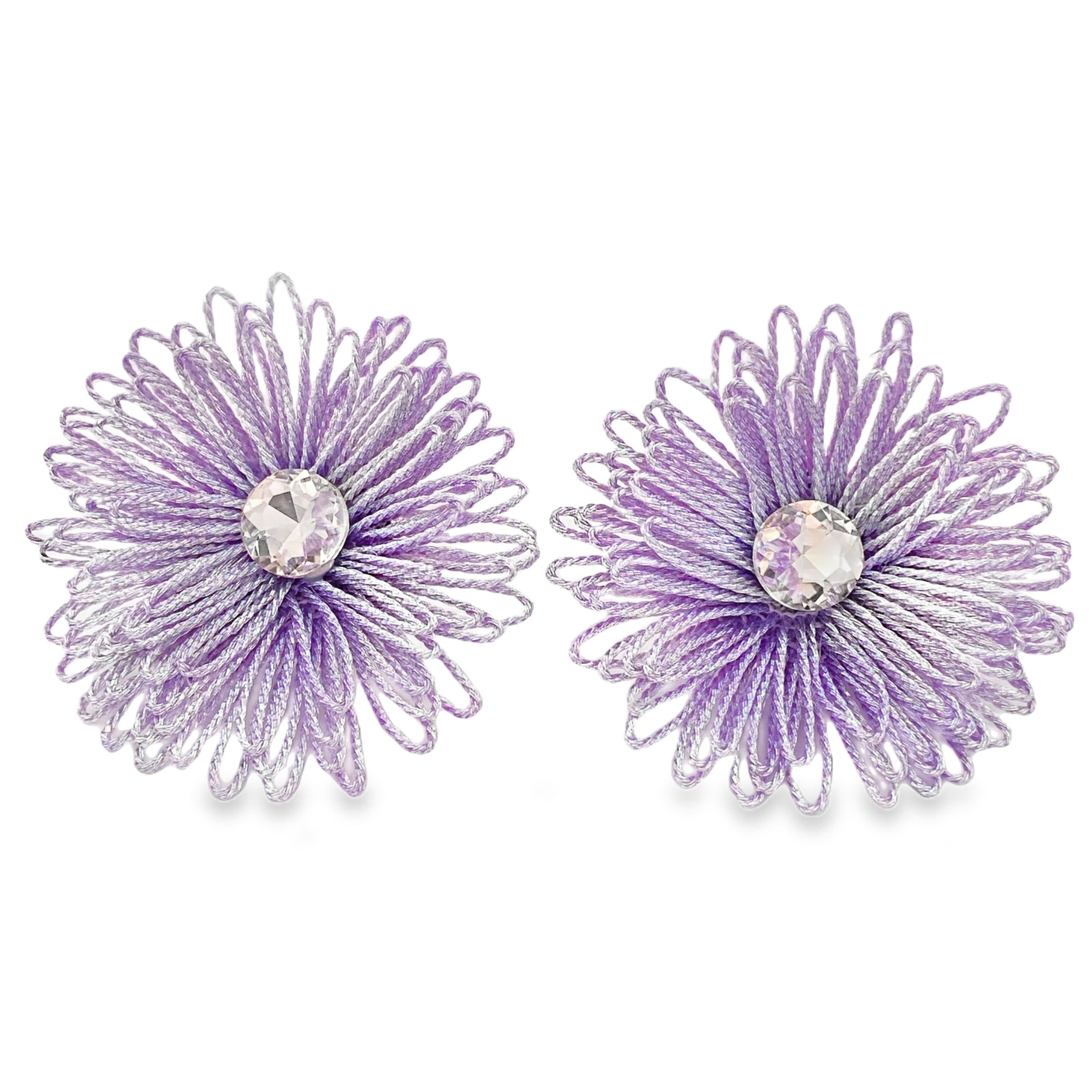 Kolczyki z kamieniami na bazie bez metalu