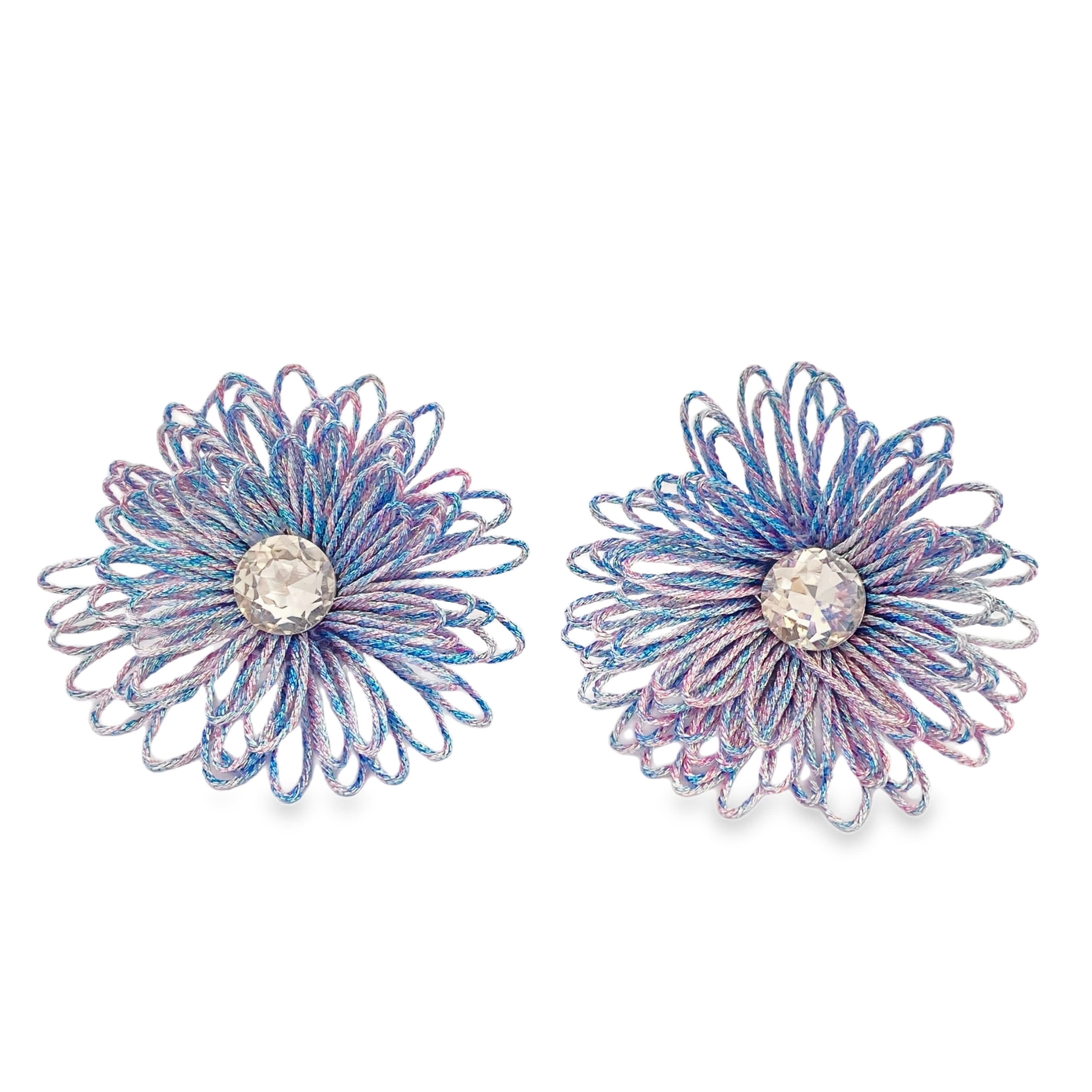 Fantazyjne kolczyki z kryształkami