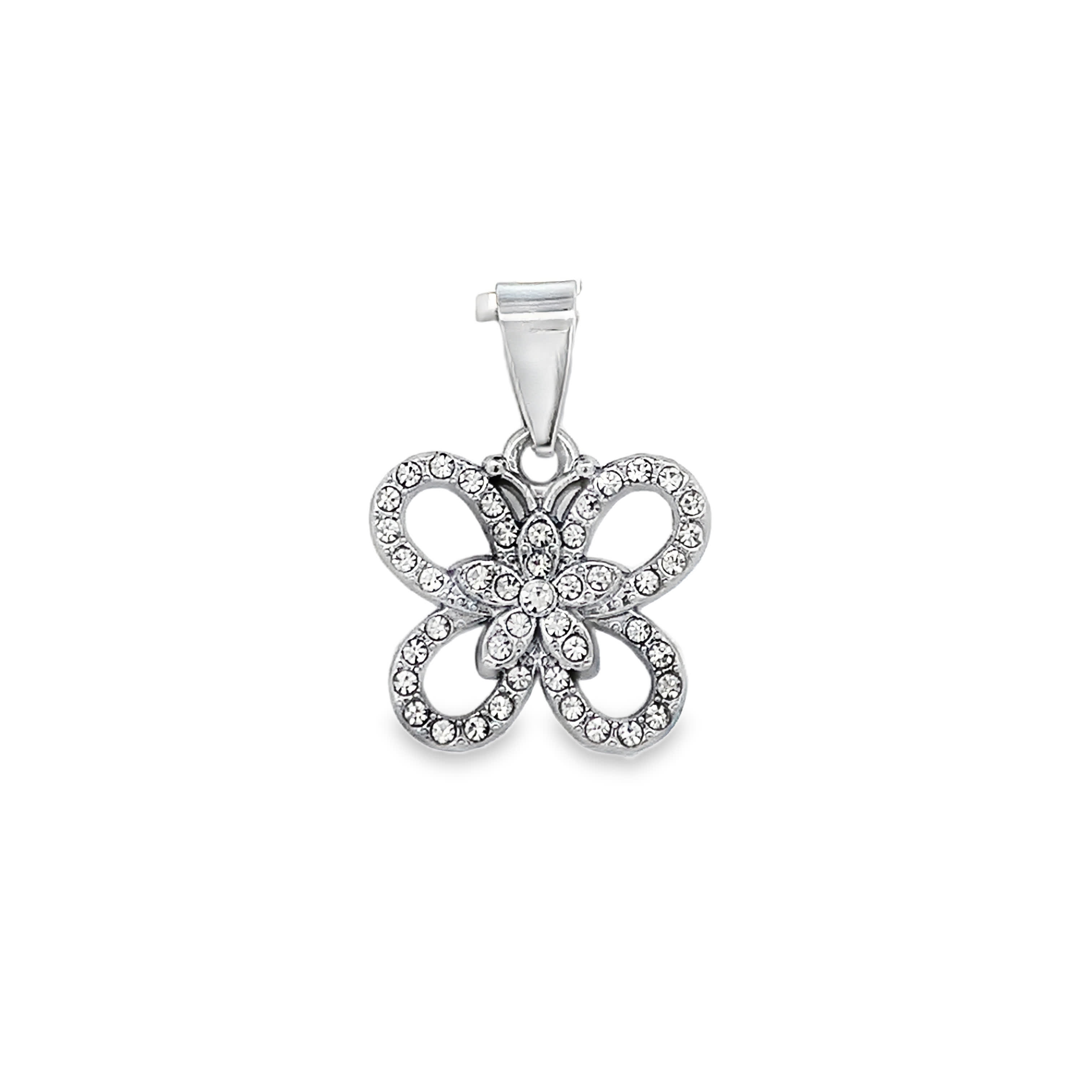 Wisiorek z  motylem  i