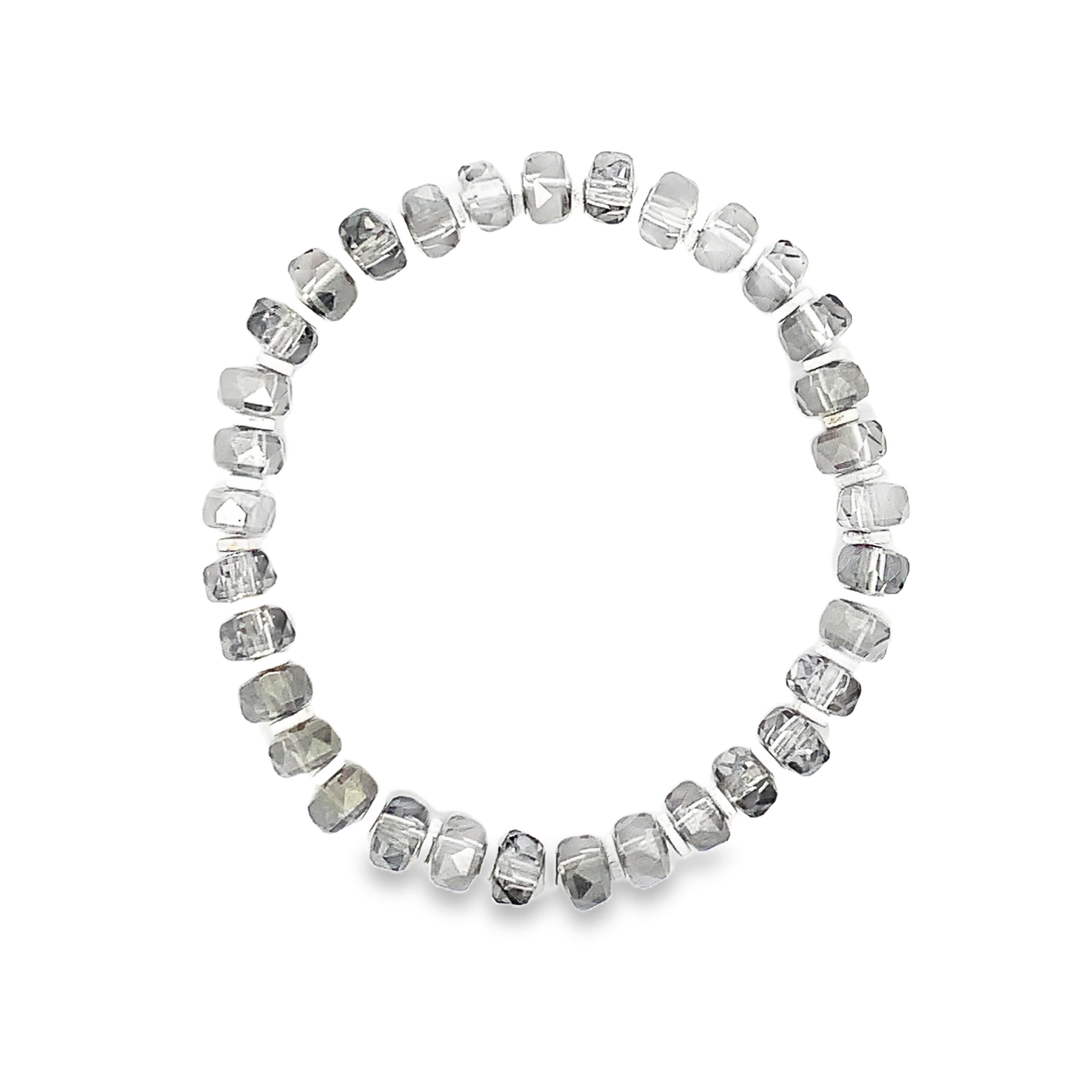 Elegancka bransoletka z koralików kryształowych