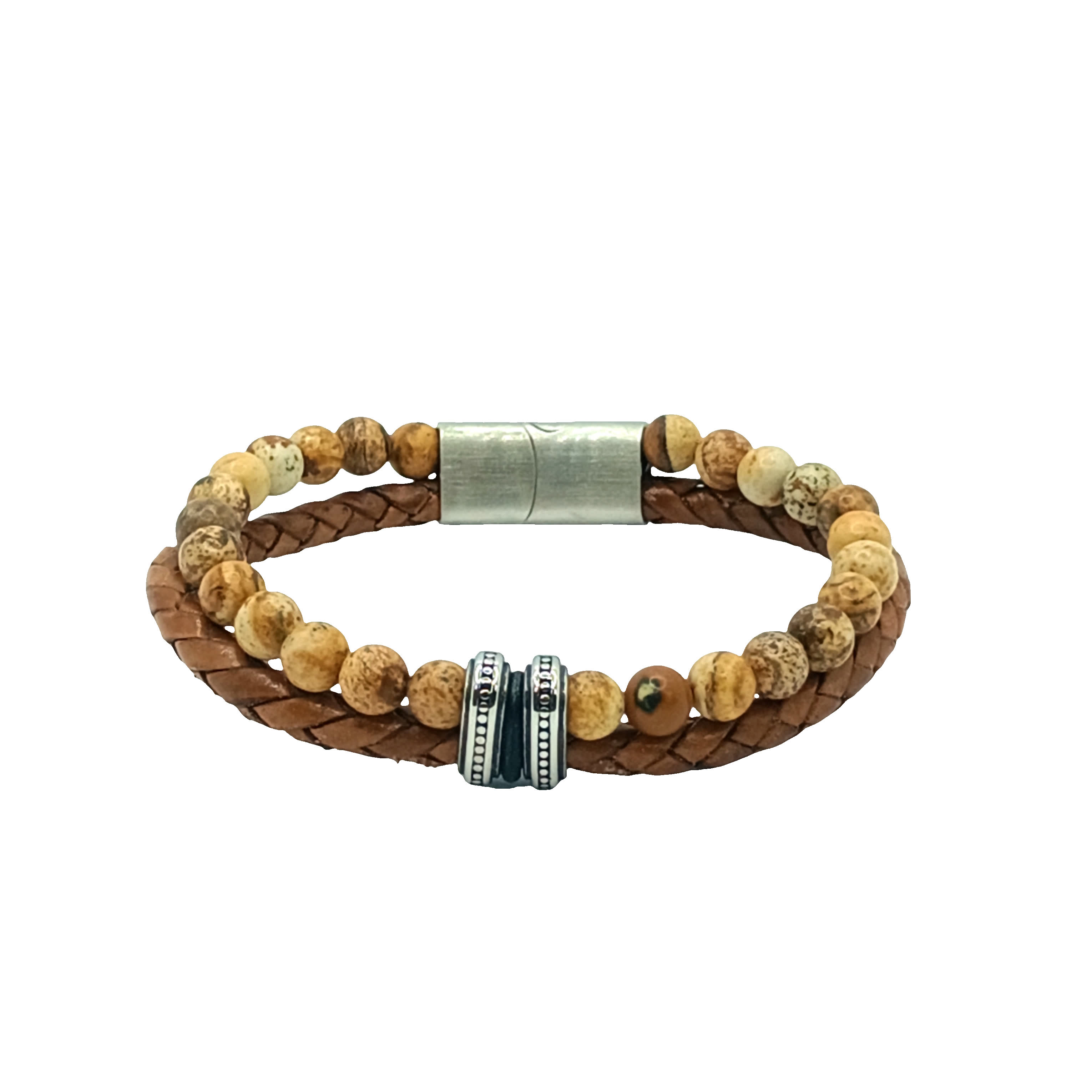 Bransoletka z koralików agatowych