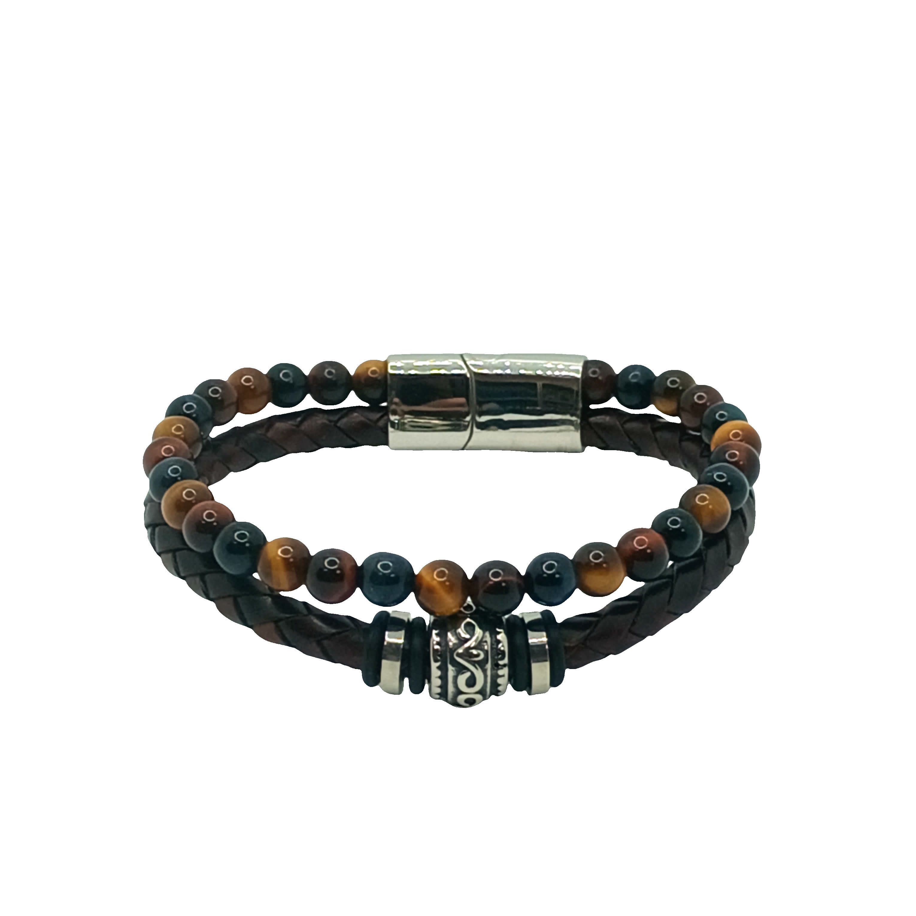 Bransoletka z koralików agatowych