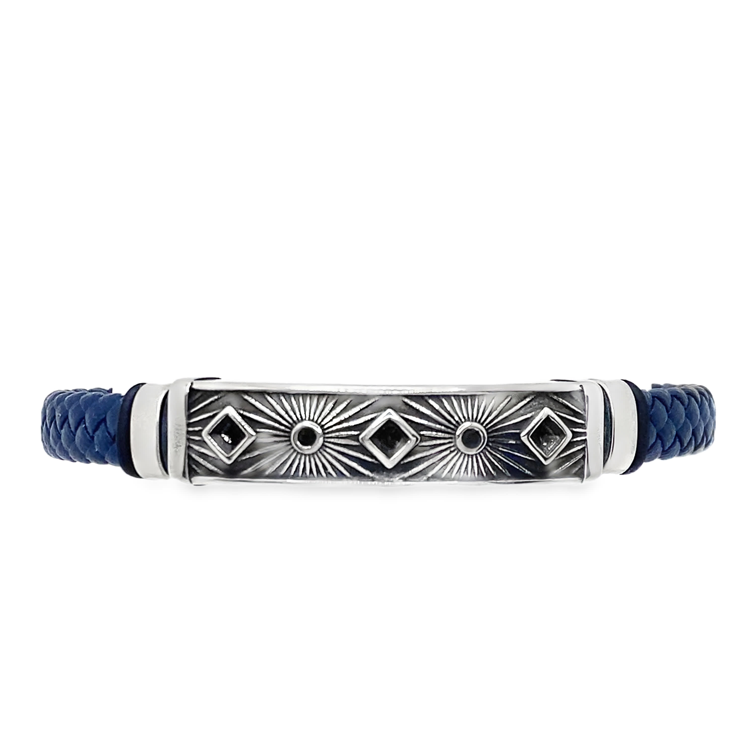 Męska posrebrzana bransoletka łańcuszkowa