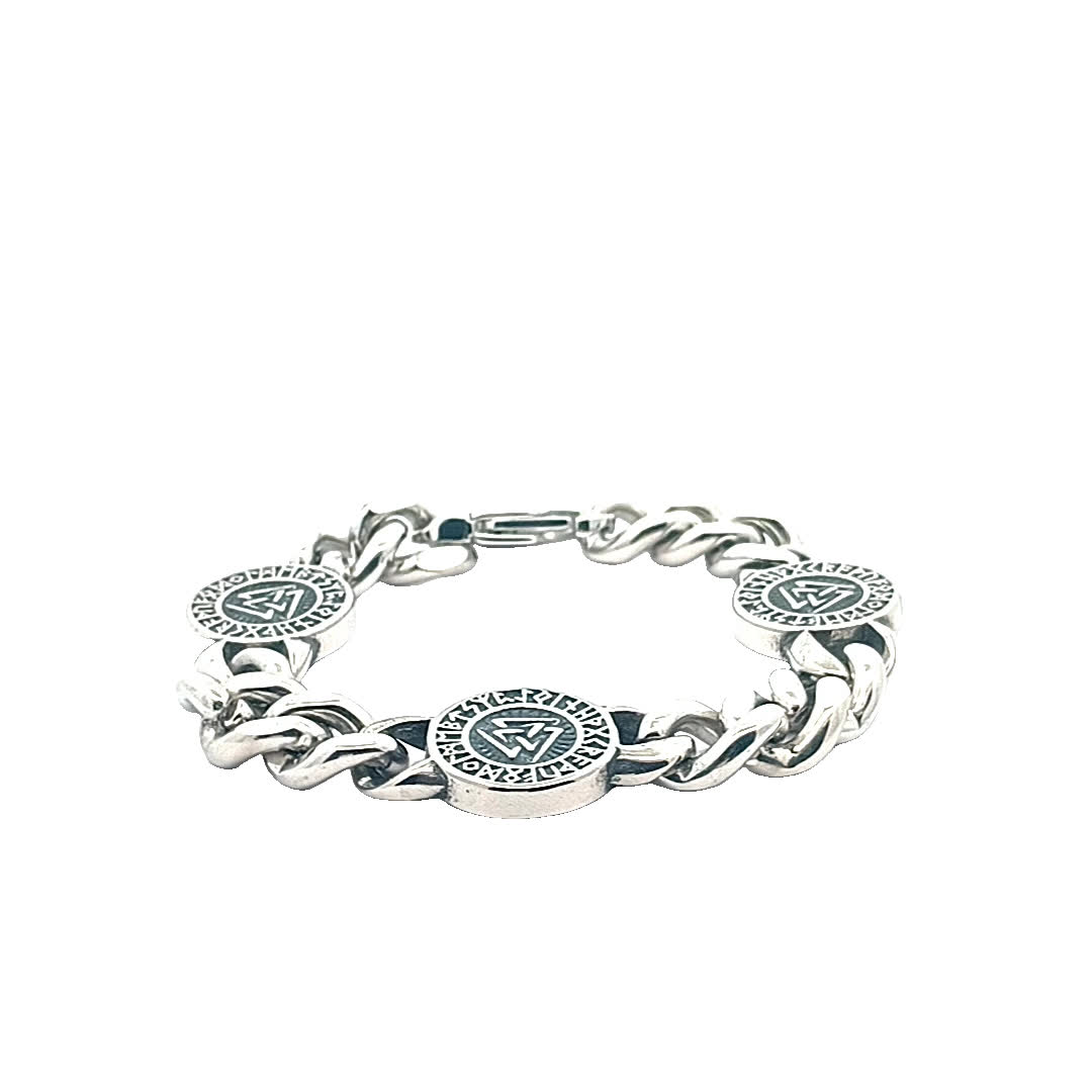 Stylowa posrebrzana bransoletka