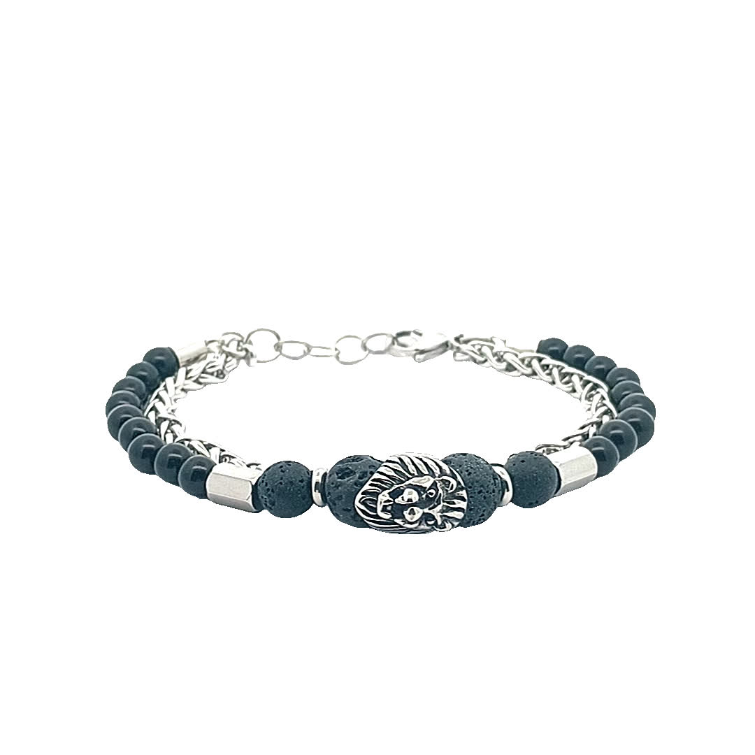 Elegancka bransoletka z motywem lwa