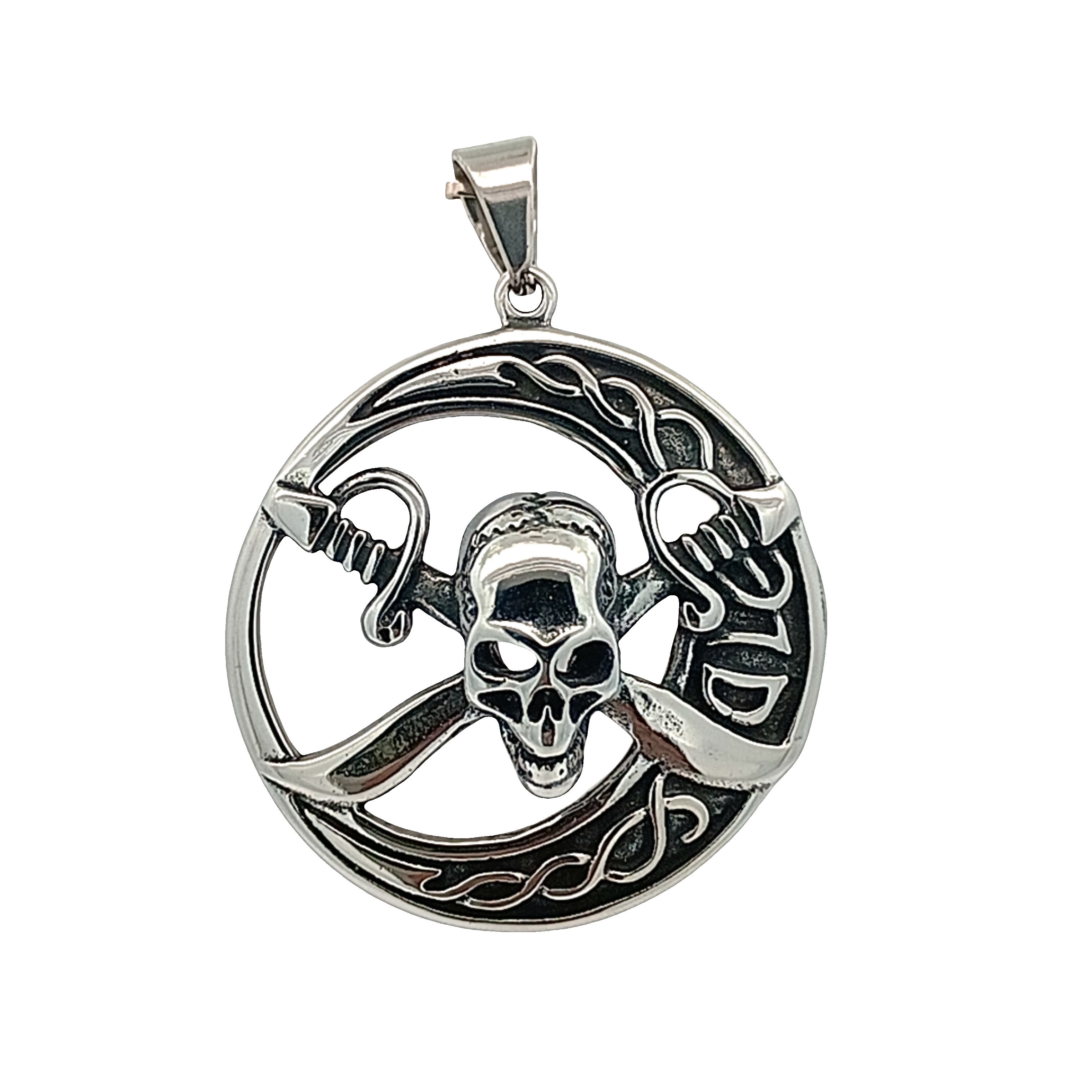 Odważny projekt wisiorka z czaszką