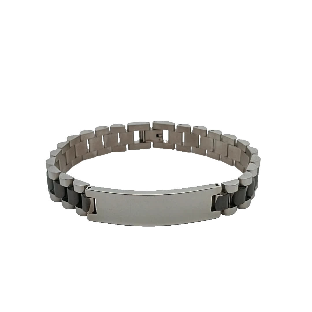 Elegancka posrebrzana bransoletka