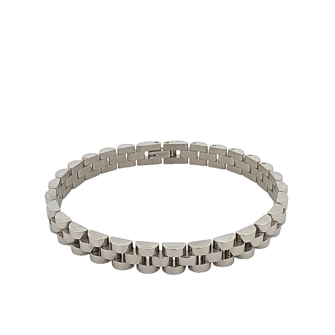 Stylowa posrebrzana bransoletka