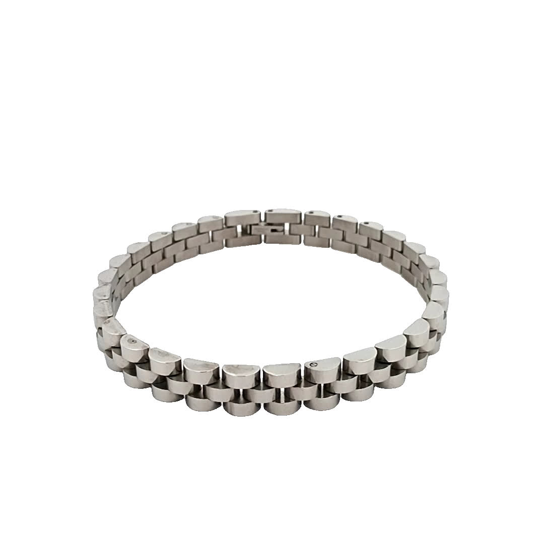 Elegancka posrebrzana bransoletka