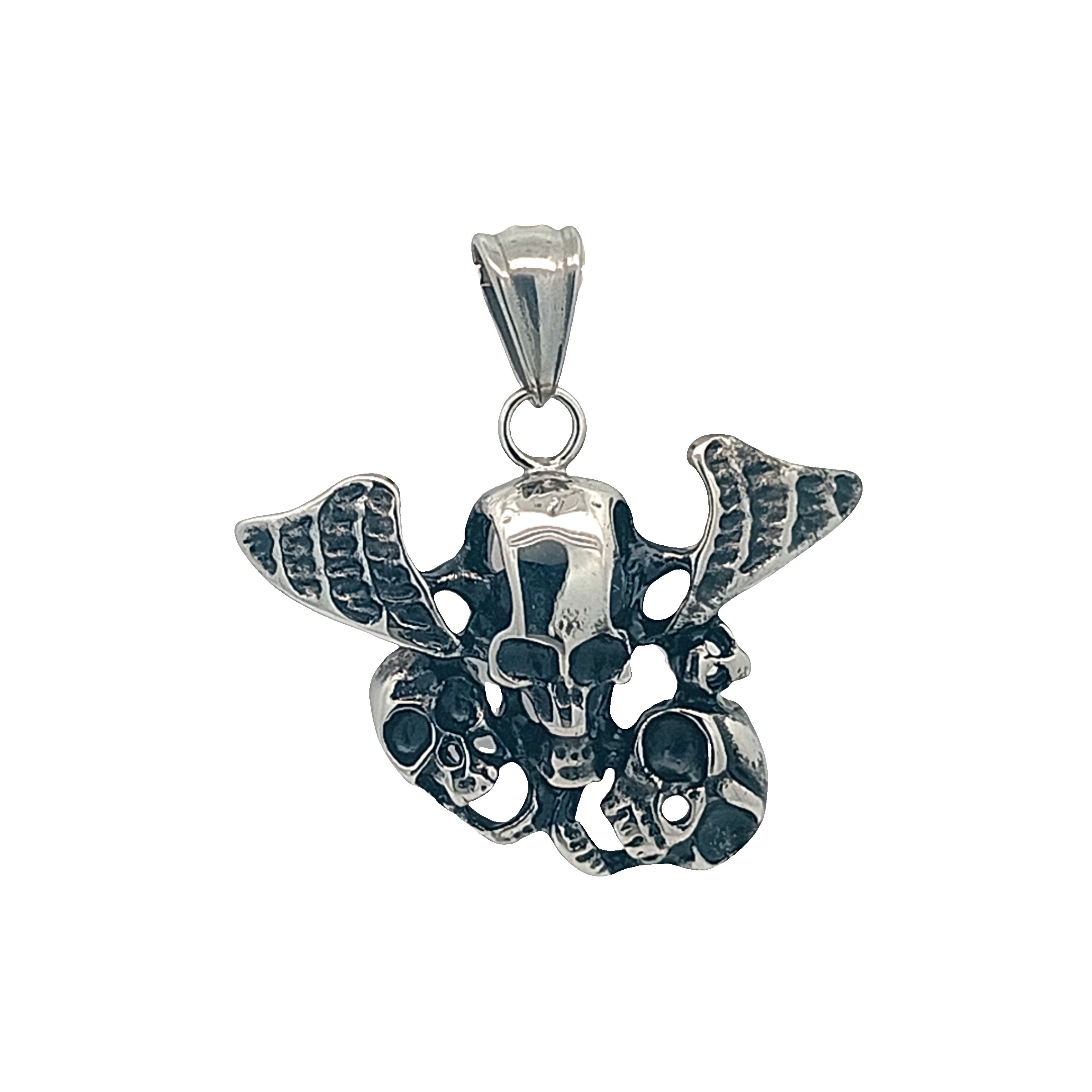 Wisiorek w kształcie skrzydła czaszki