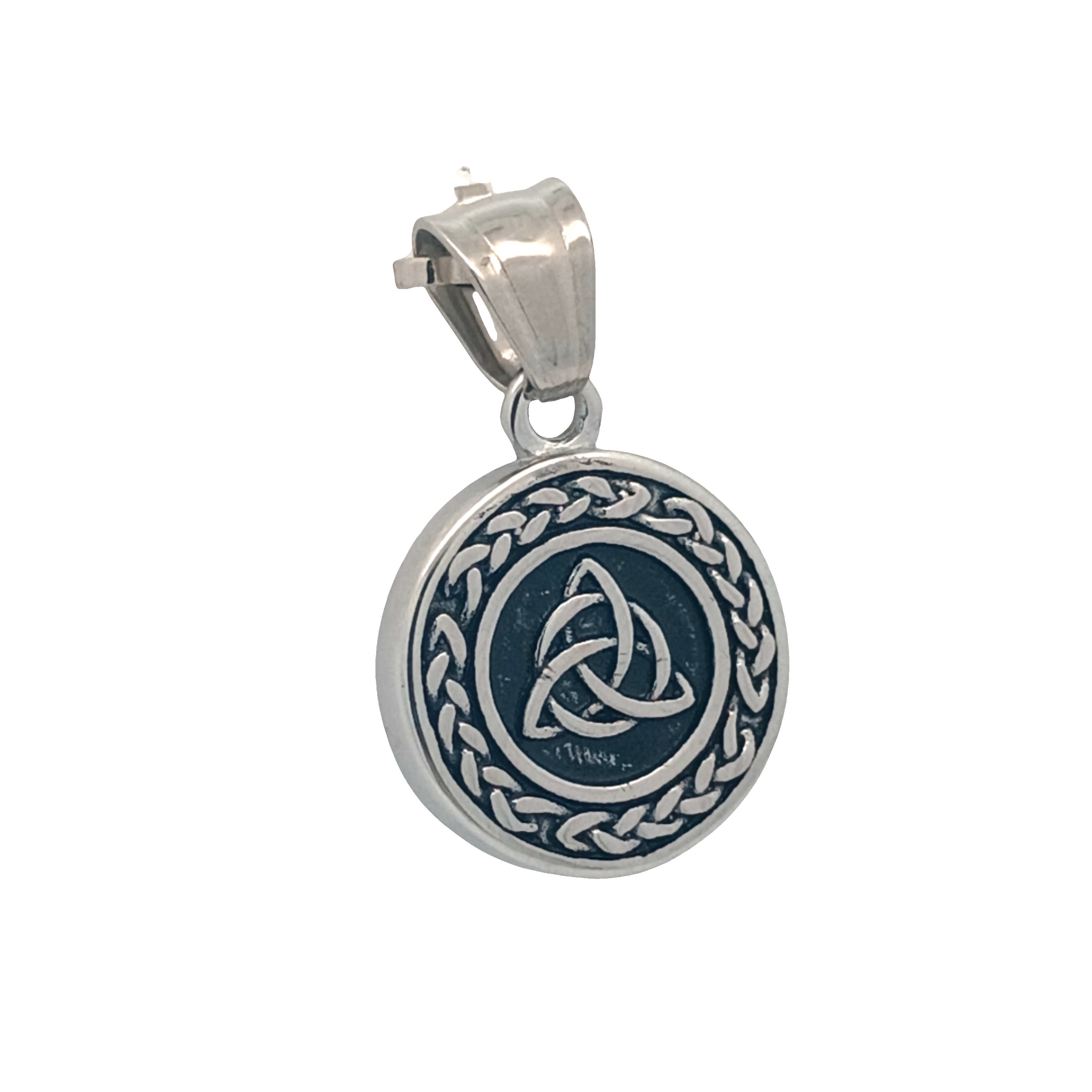 Elegancki posrebrzany wisiorek celtycki