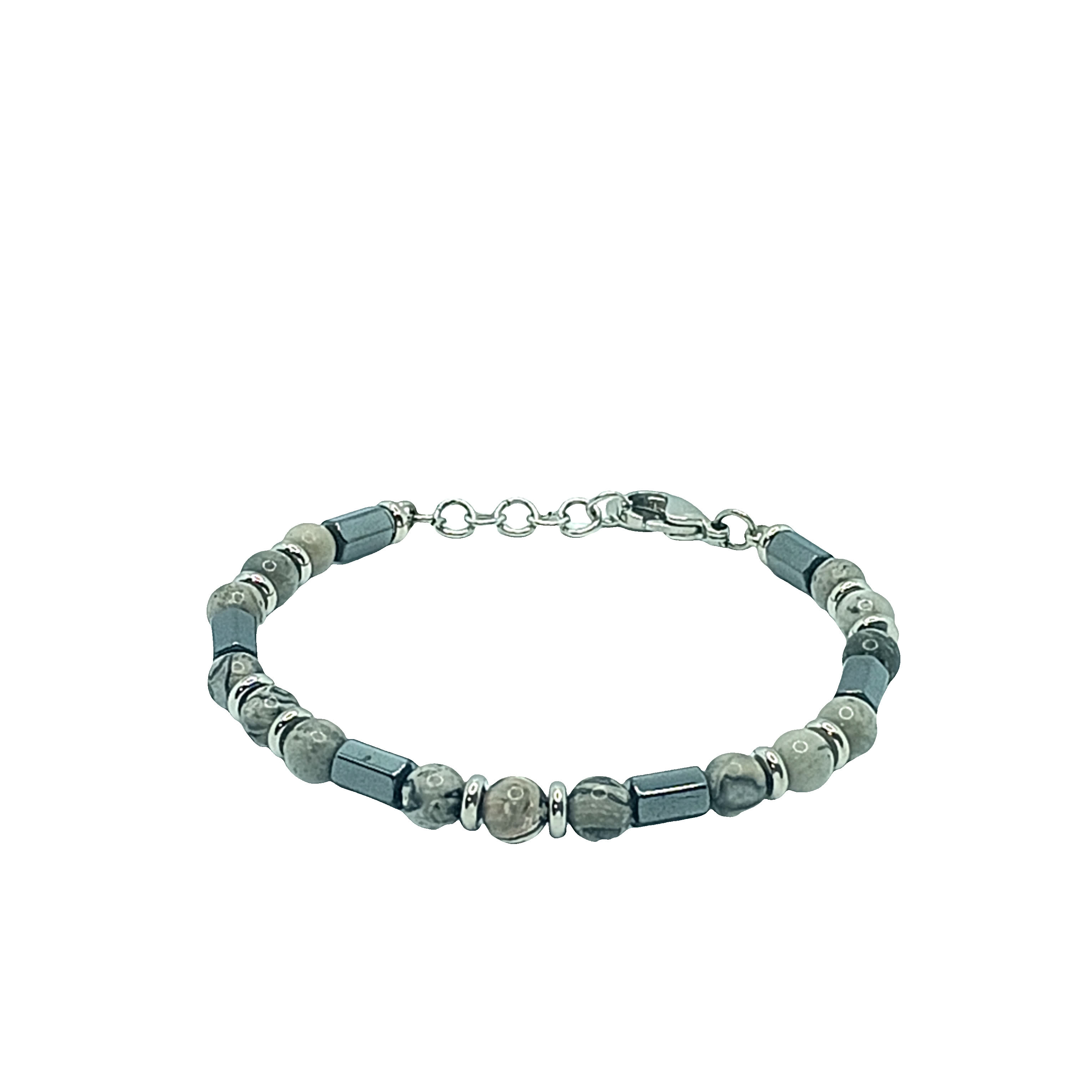 Bransoletka z koralików agatowych - Ziemista elegancja