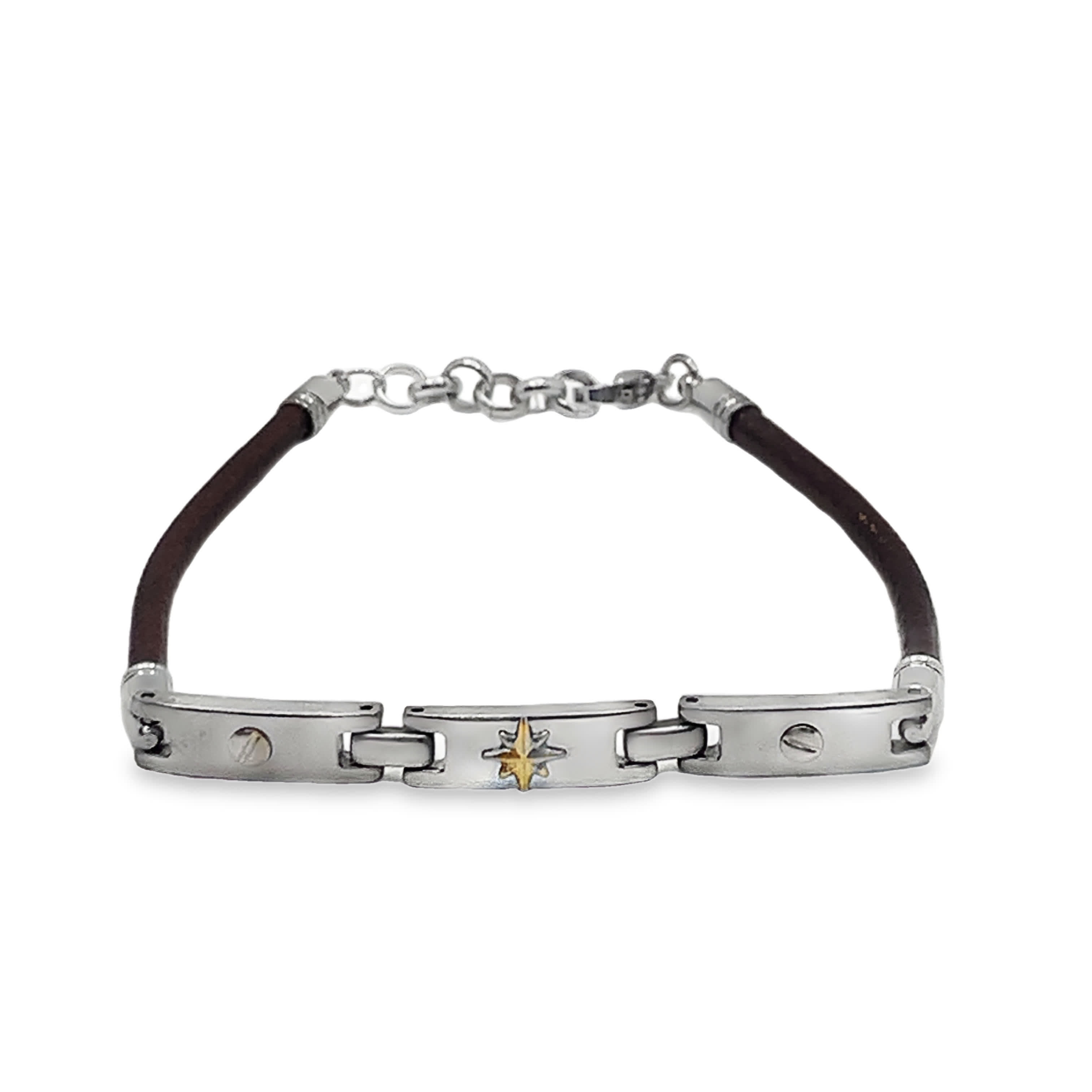 Nowoczesna posrebrzana bransoletka łańcuszkowa