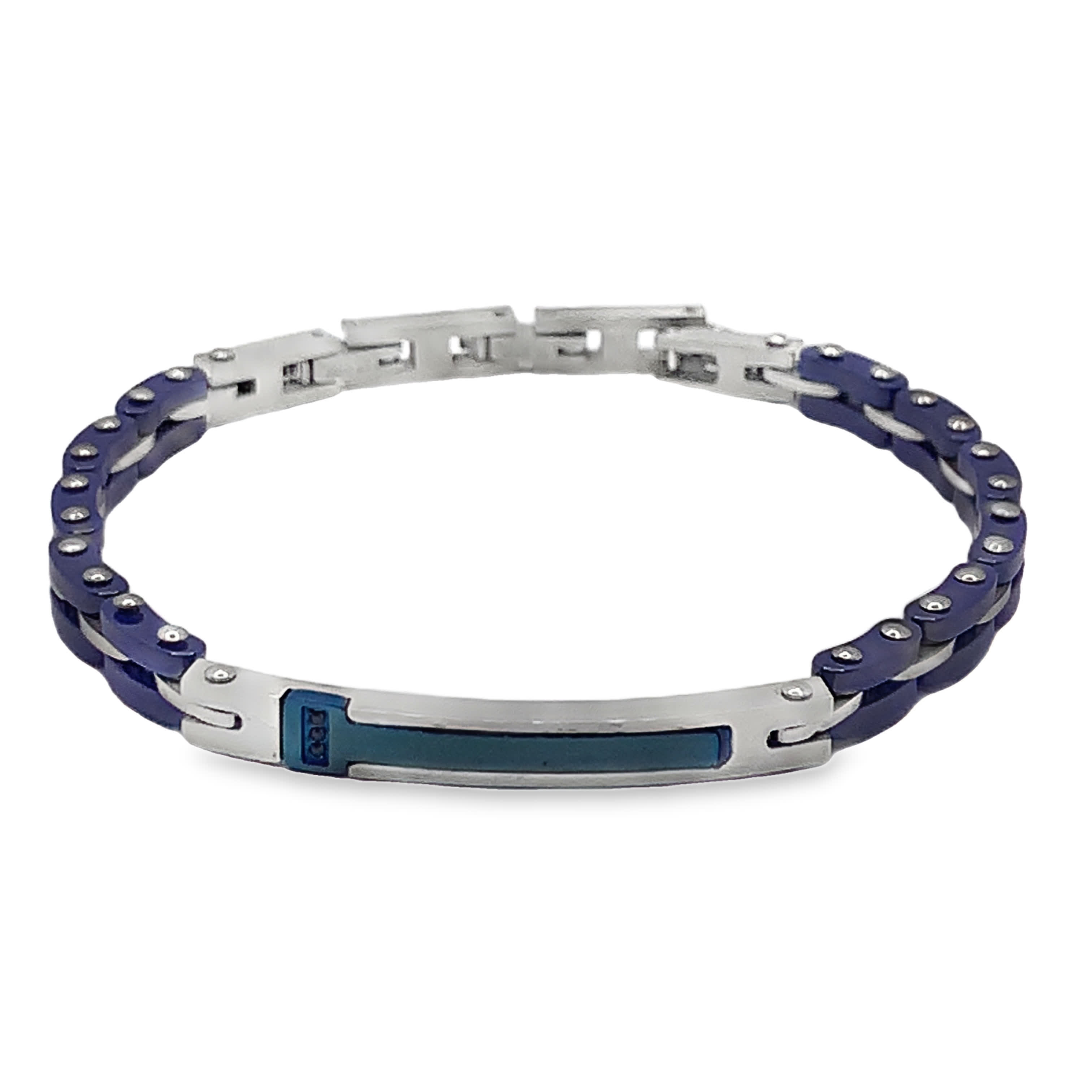 Elegancka posrebrzana bransoletka łańcuszkowa