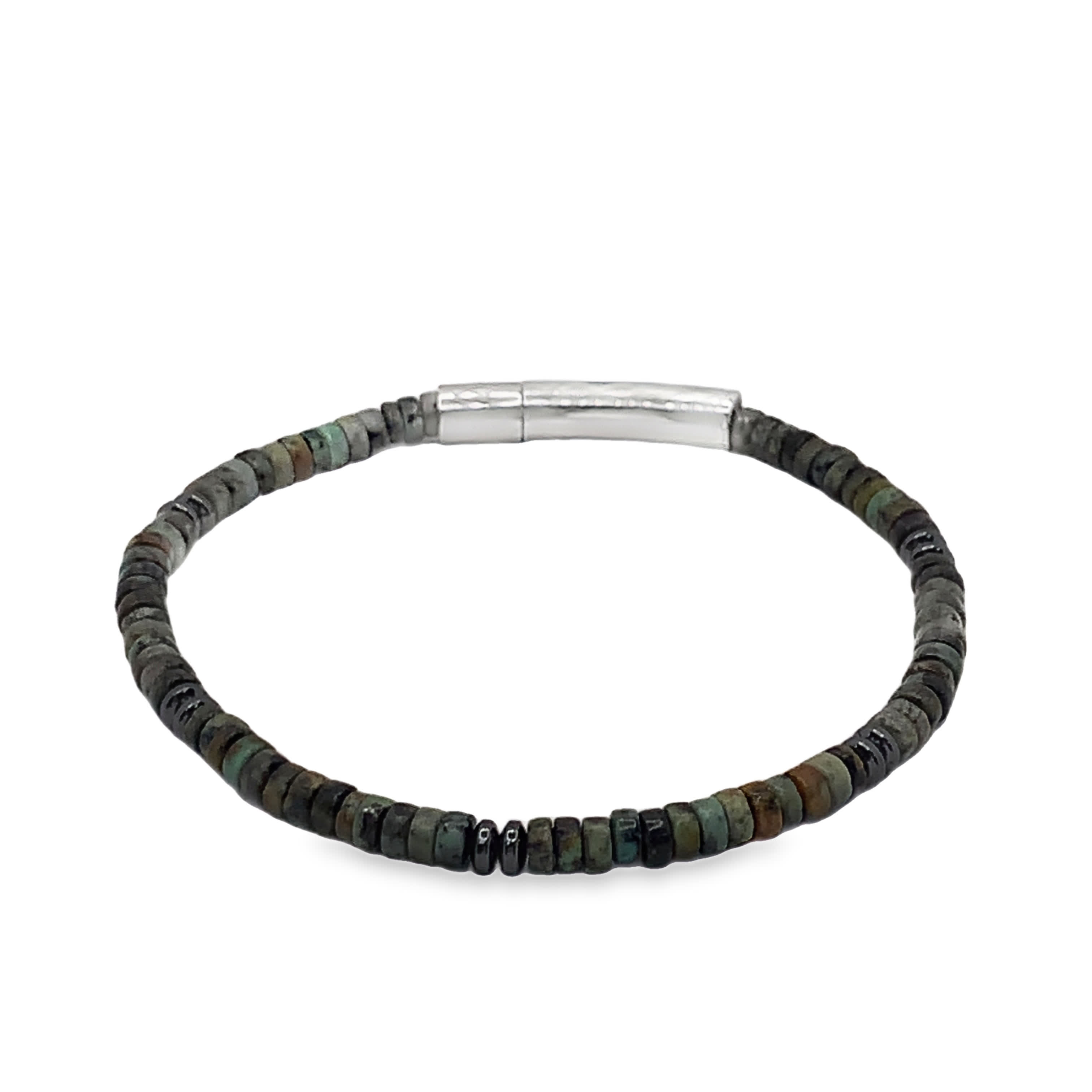 Turkusowa okrągła bransoletka z koralików