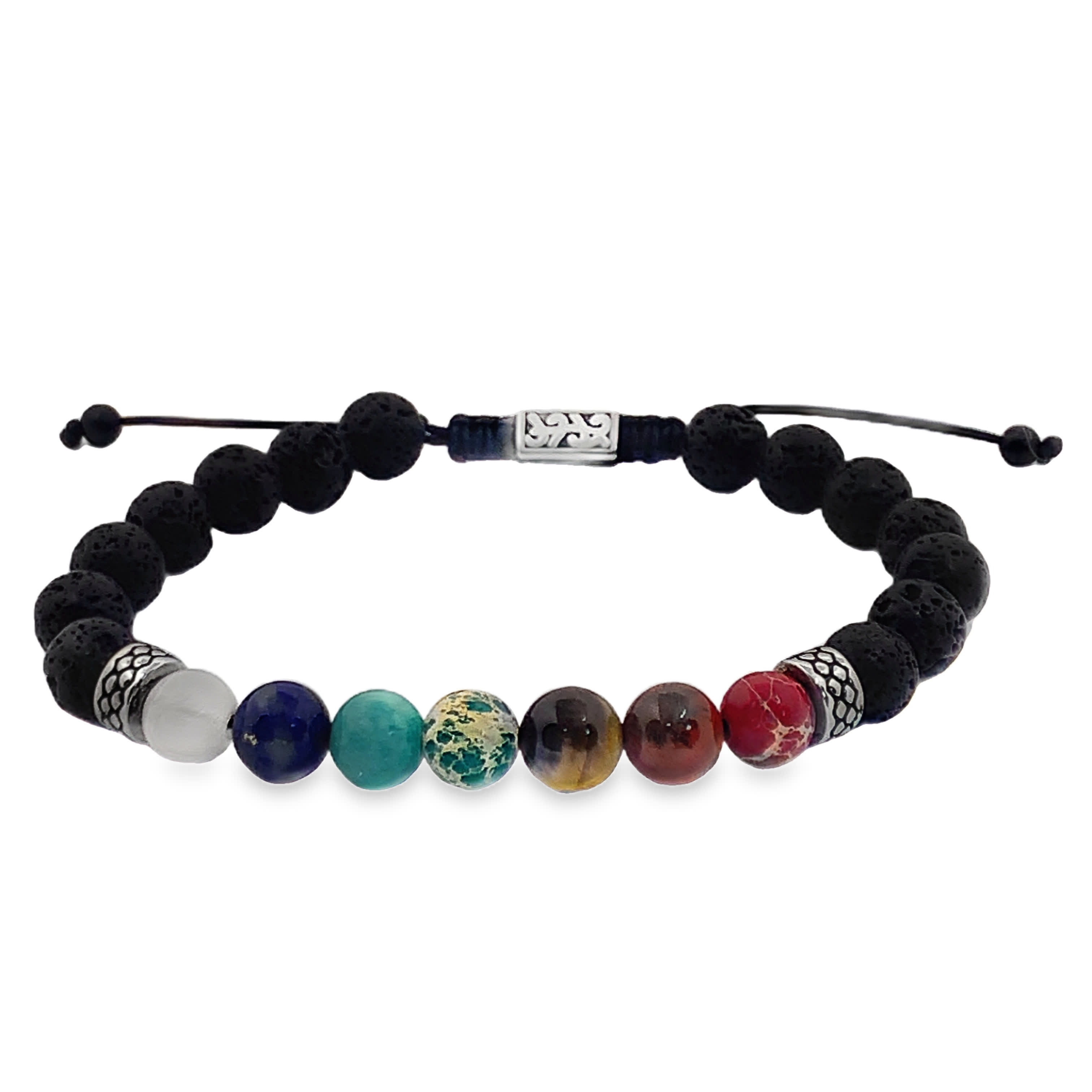 Bransoletka z koralików agatowych, sznurek bez metalu, kamienie szlachetne o szlifie kaboszonowym