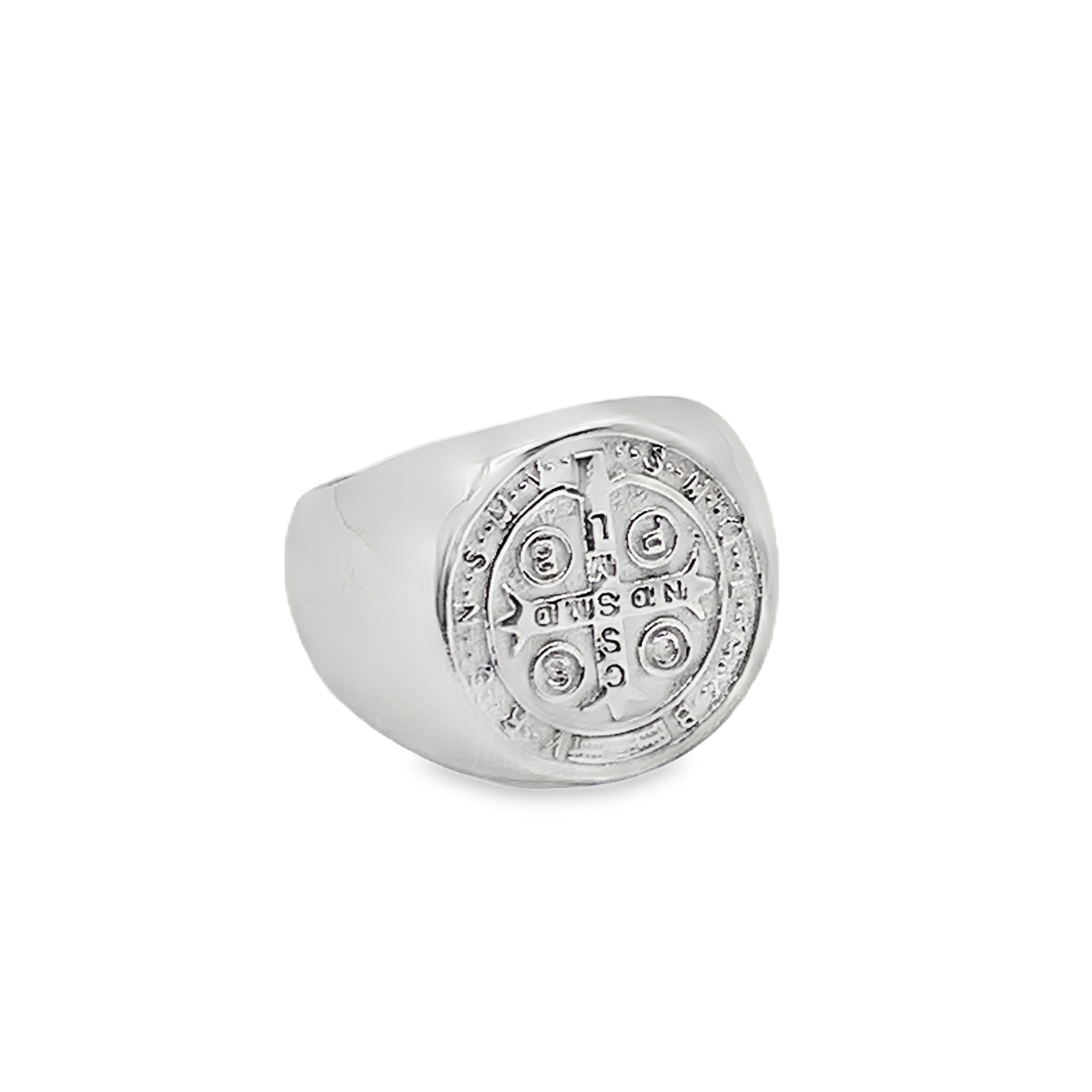 Sygnet ze posrebrzanej stali z możliwością personalizacji