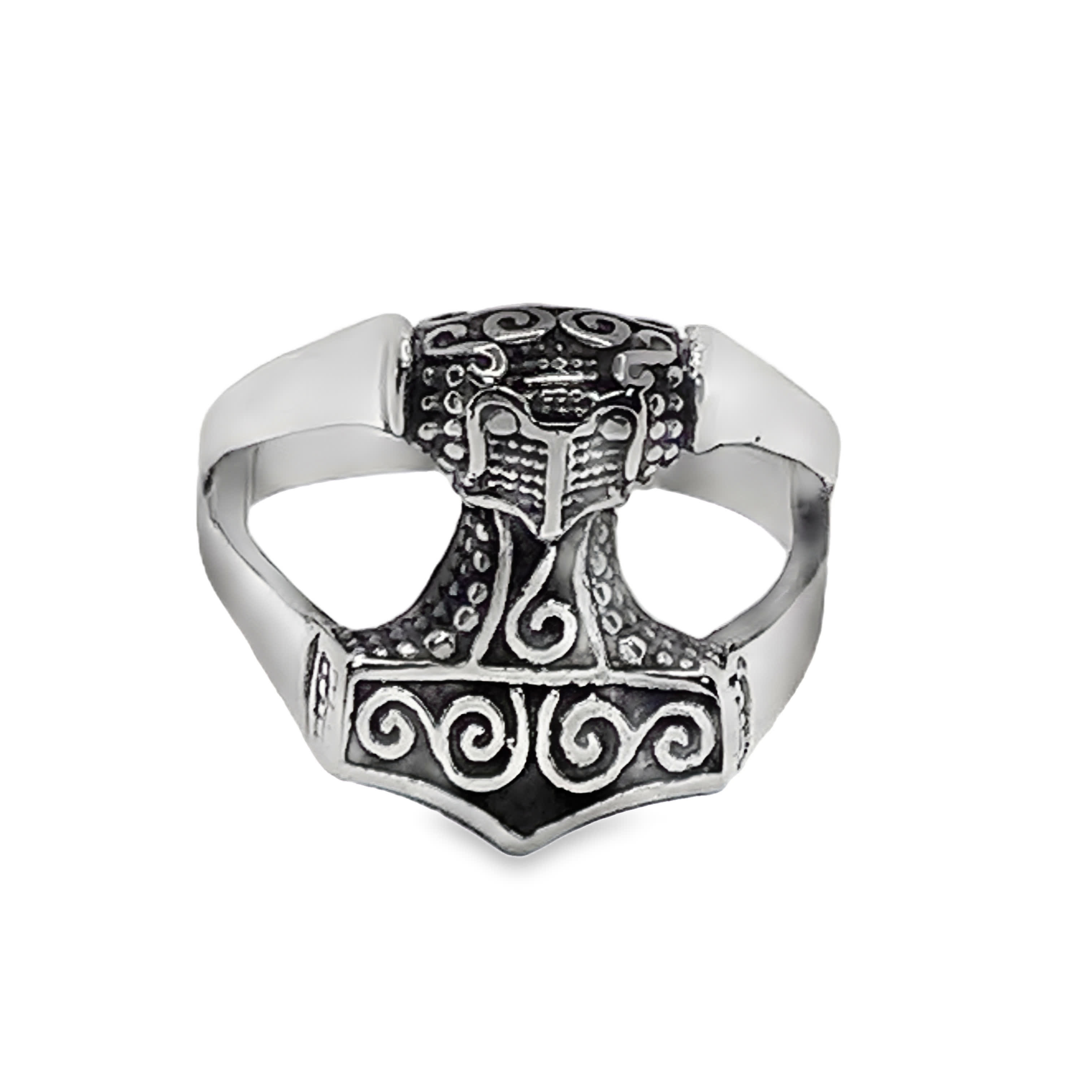 Sygnet z grawerunkiem w kolorze posrebrzanym