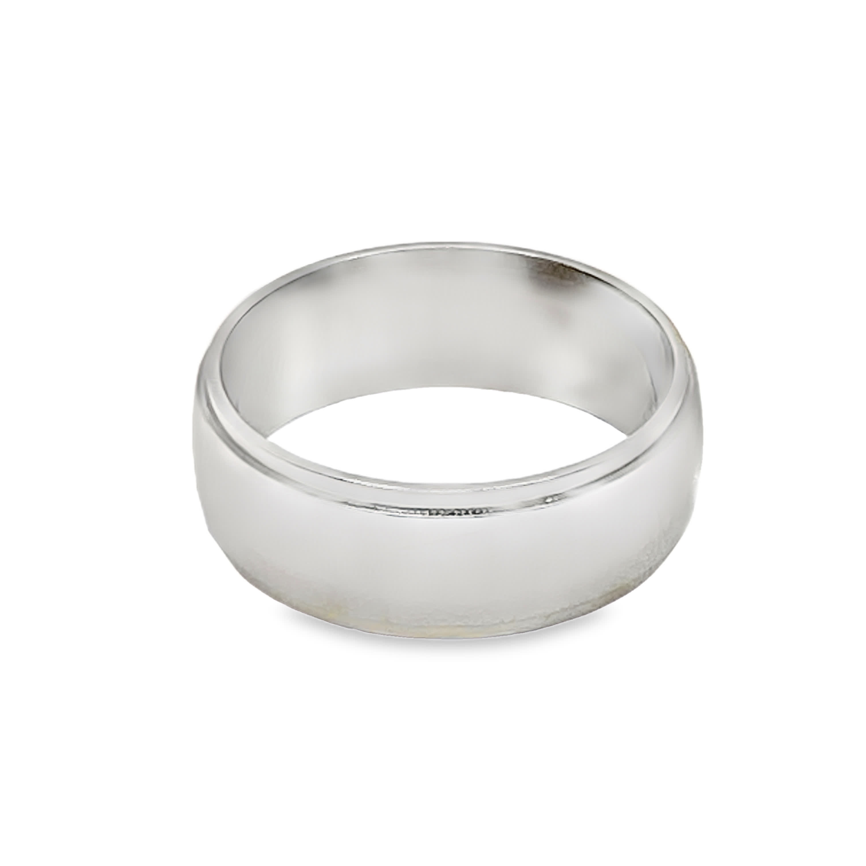 Klasyczny posrebrzany pierścionek