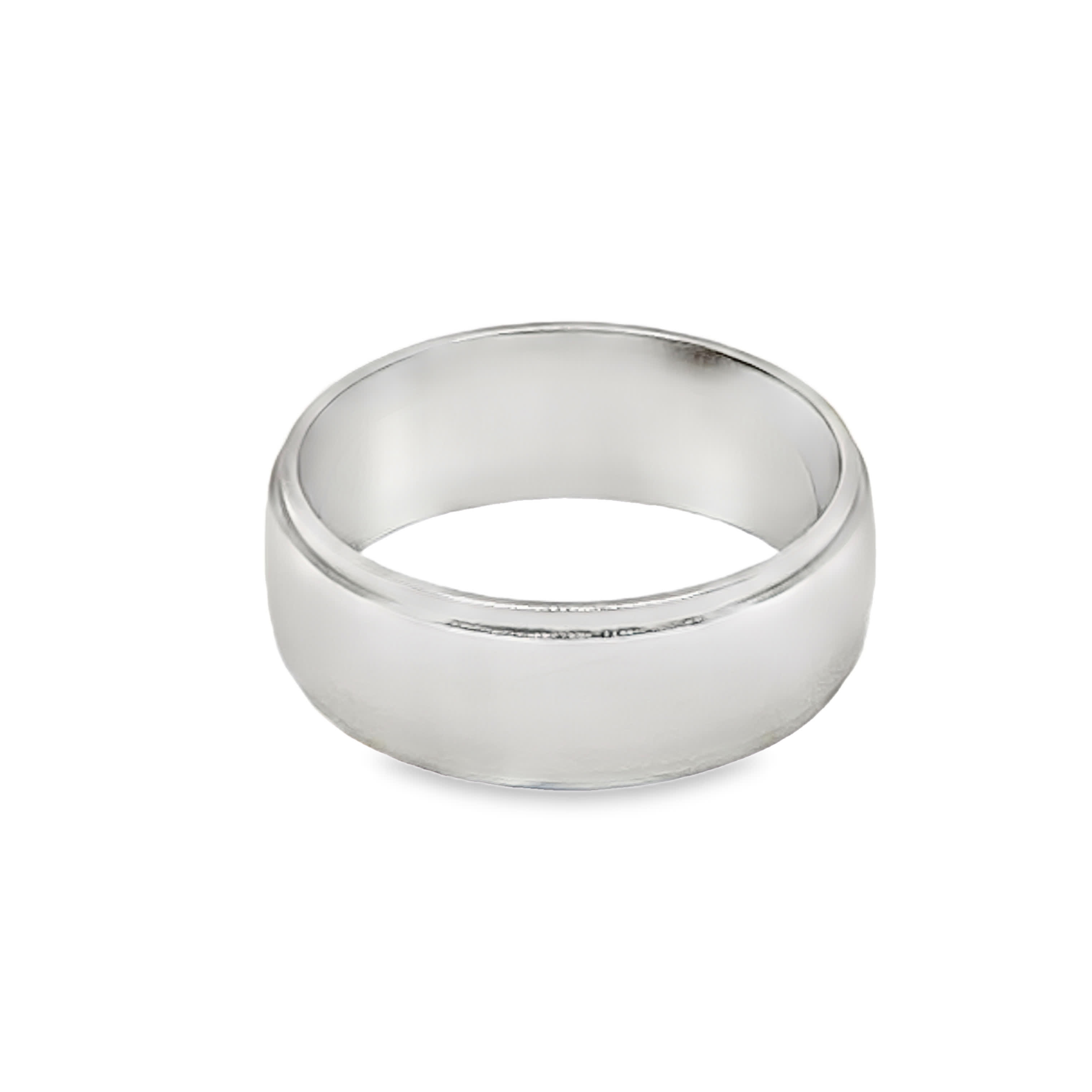 Elegancki posrebrzany pierścionek z obrączką – klasyczny minimalistyczny design