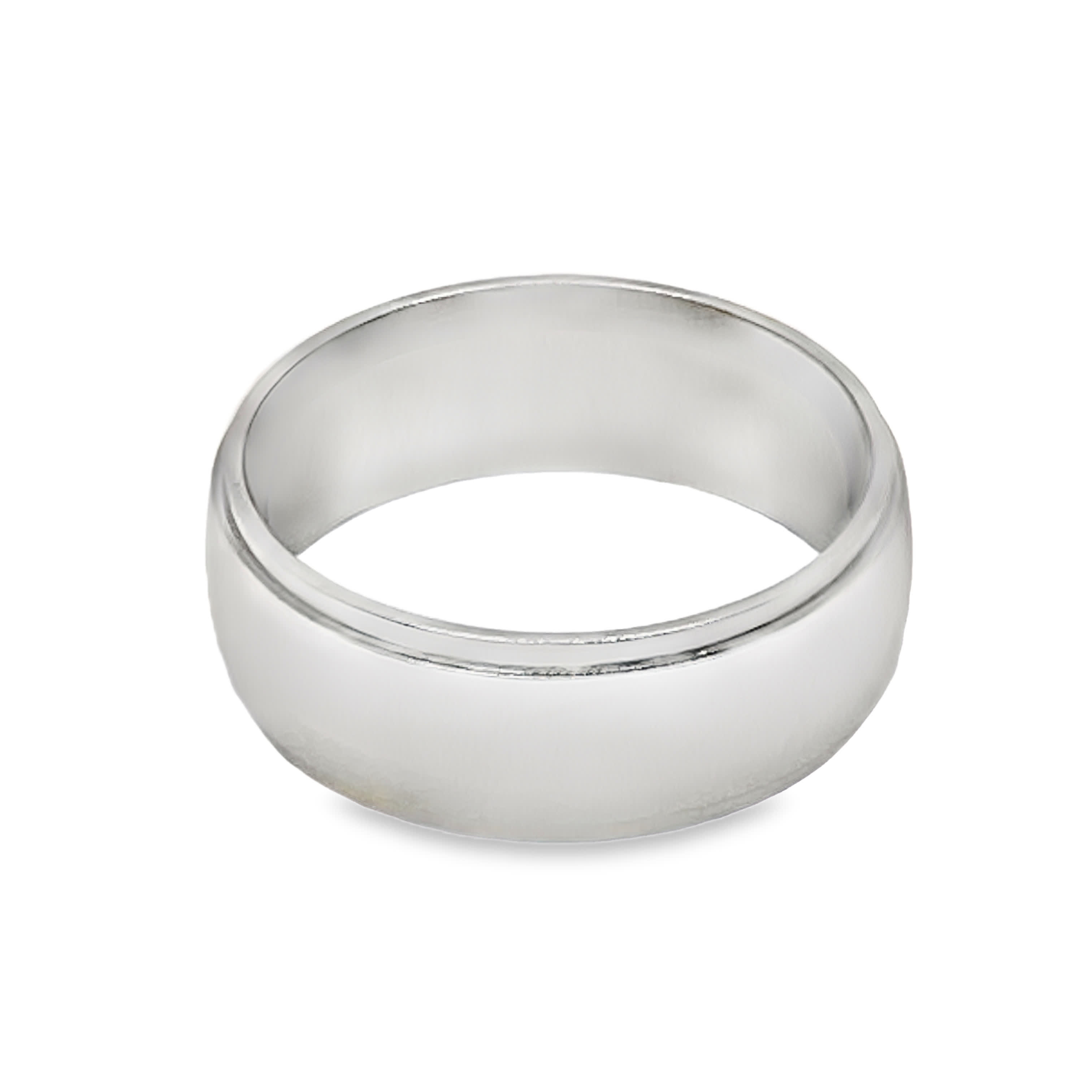 Klasyczny posrebrzany pierścionek