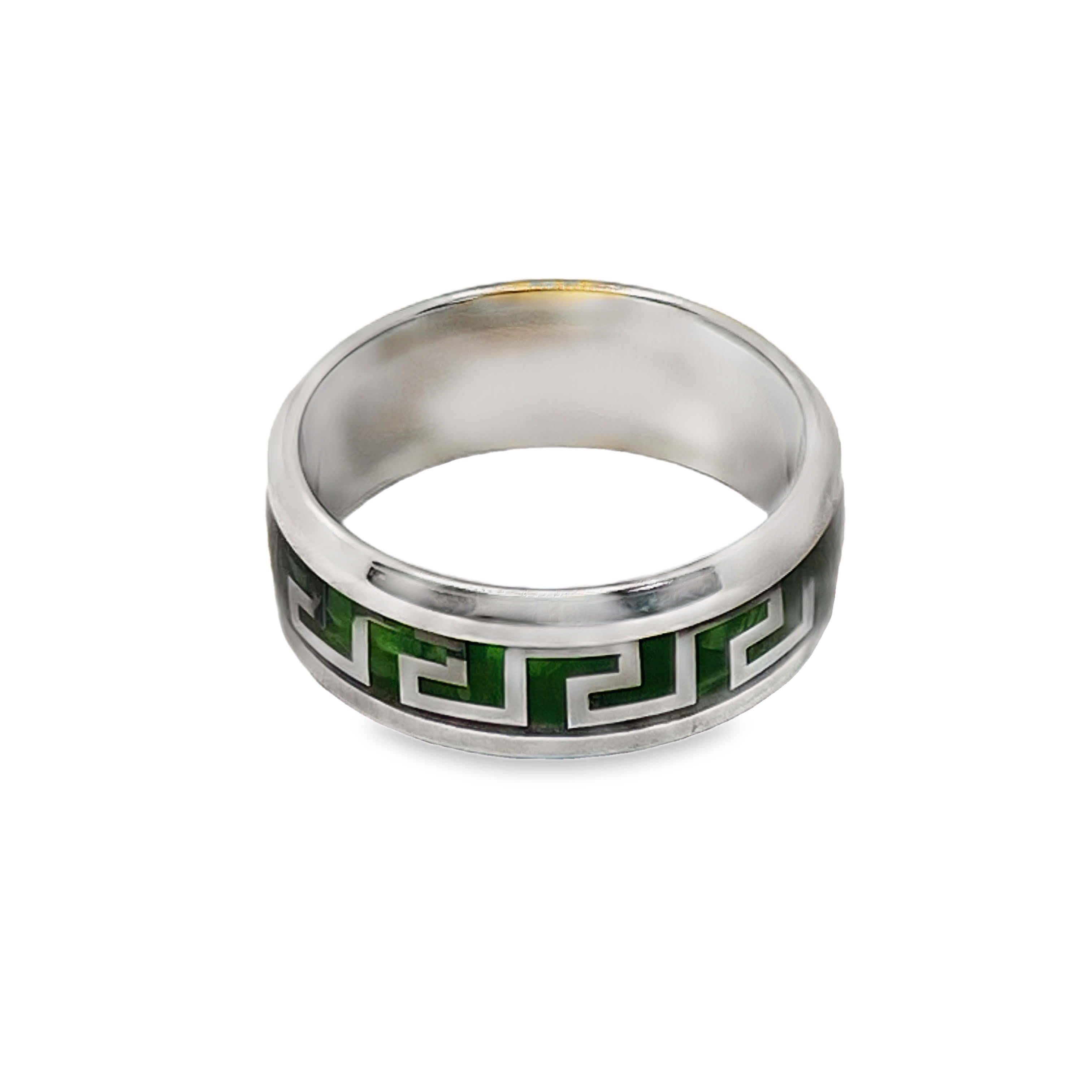 Klasyczny posrebrzany pierścionek